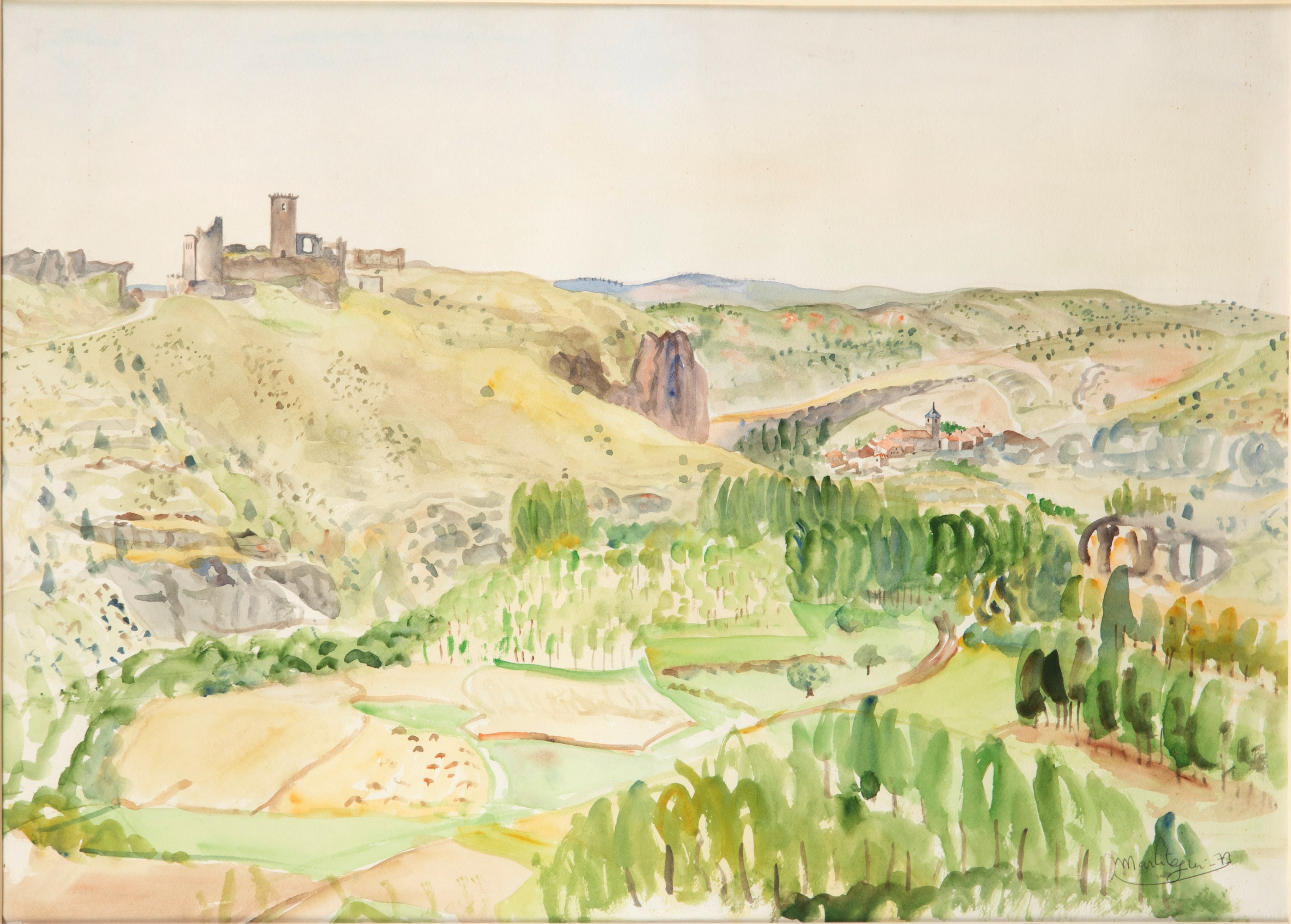  MENCHU GAL (Irún 1919-San Sebastián 2008)
"Paisaje"
Acuarela sobre papel
Firmado
Medidas:45,5 x 69 cm.