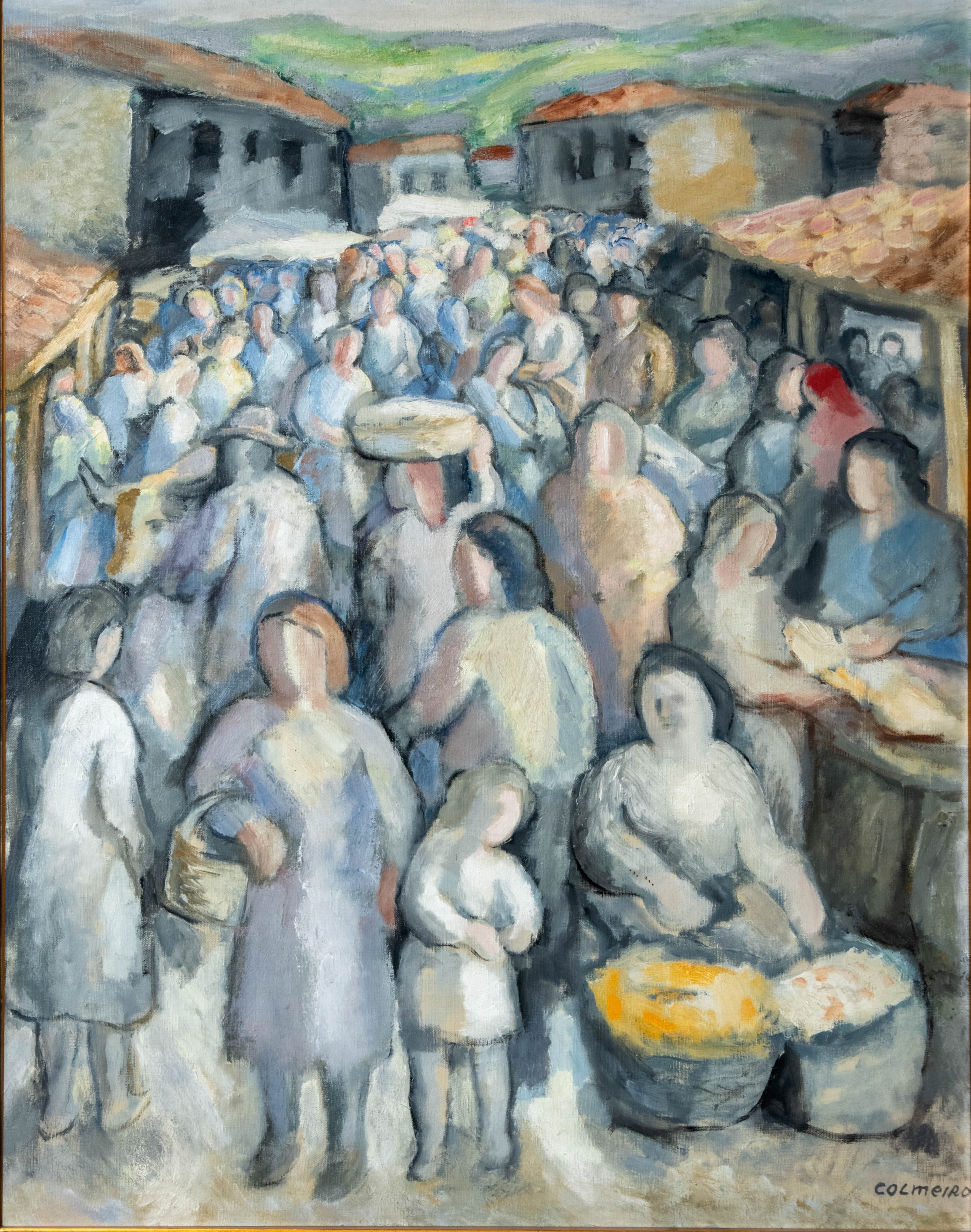 MANUEL COLMEIRO (Chapa 1901- Salvatierra de Miño 1999) "Feria." 1965