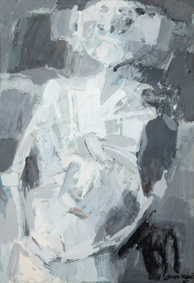  ALFONSO FRAILE (Marchena, Murcia 1930-Madrid 1988)"Sin título (figura)". 1967
