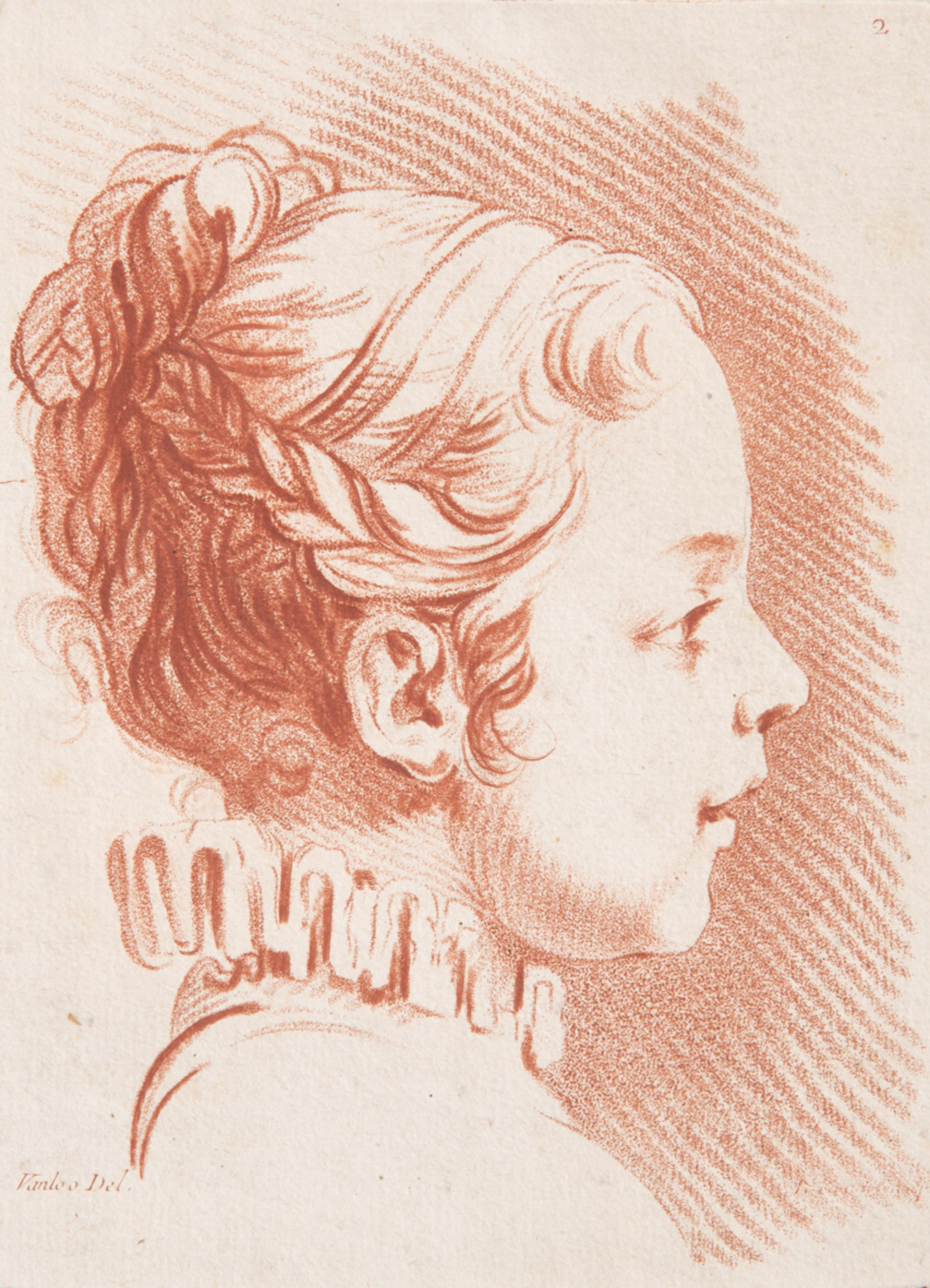 "Retrato de Niña de perfil"