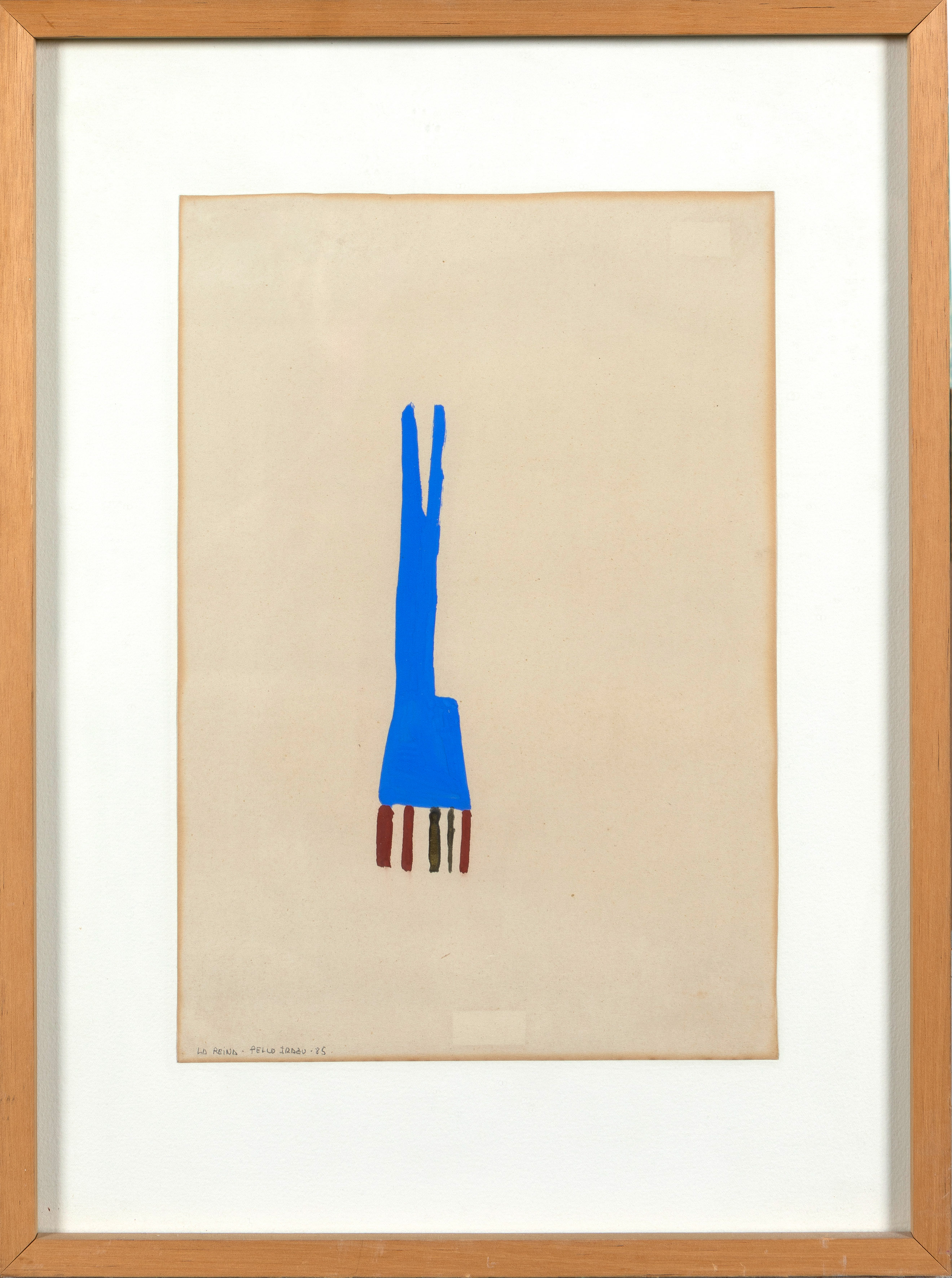 PELLO IRAZÚ (San Sebastián 1963)
"La Reina". 1985
Gouache sobre papel
Firmado, fechado y titulado...