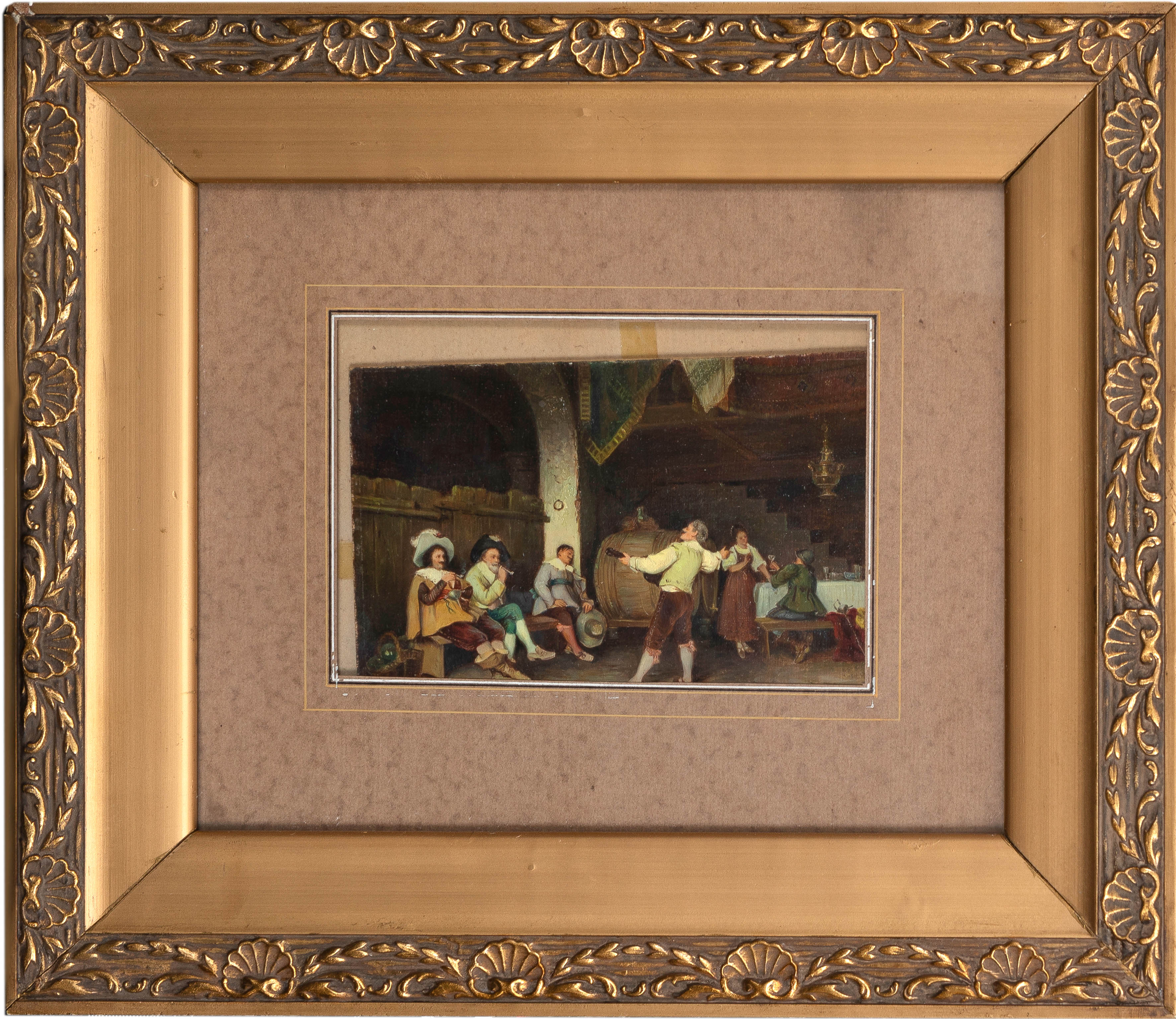 JOSÉ MESEGUER BENEDITO (1900-1957) 
"Mosqueteros en una taverna"