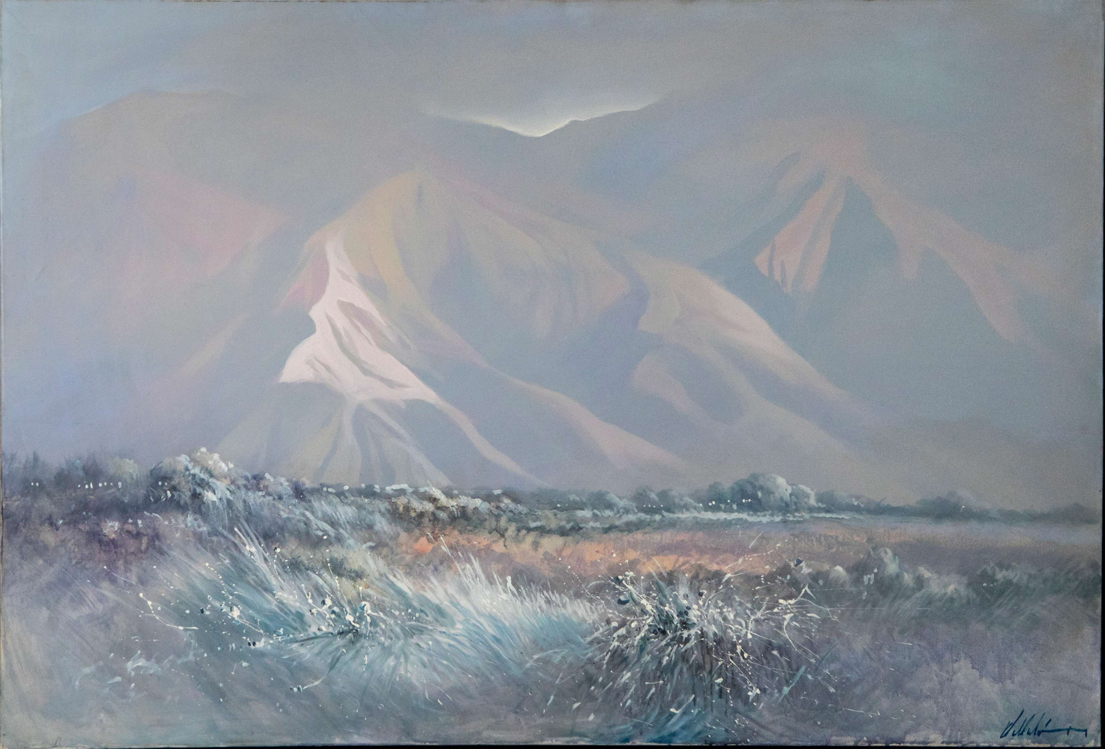 ESCUELA ESPAÑOLA, S. XX
“Paisaje”
Acrílico sobre lienzo.
Medidas: 80 x 120 cm.