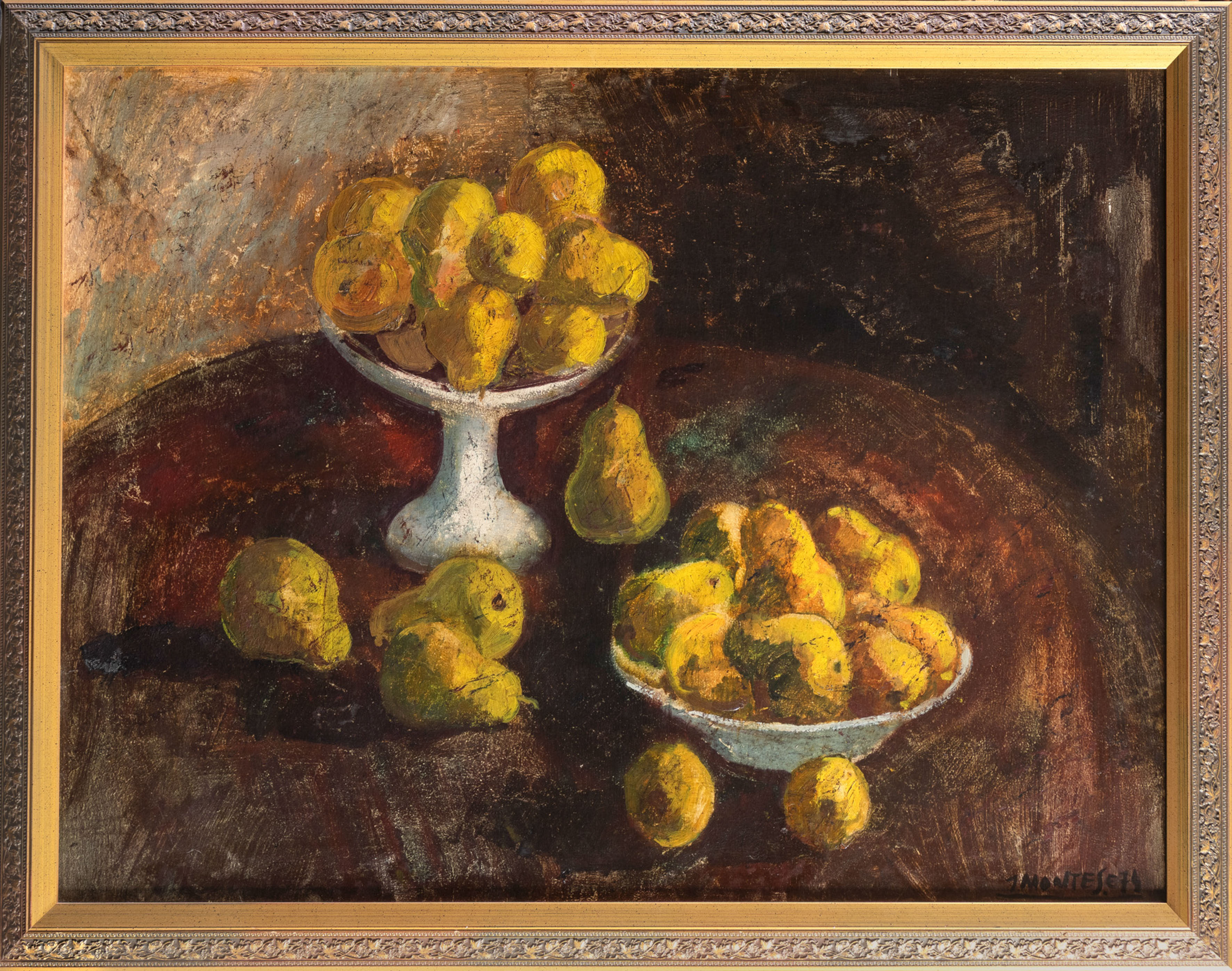 JESÚS MONTES IRIBARREN (Irún 1940)
Bodegón de frutas
Óleo sobre tabla
Firmado
Medidas: 64,5 x 88,5...