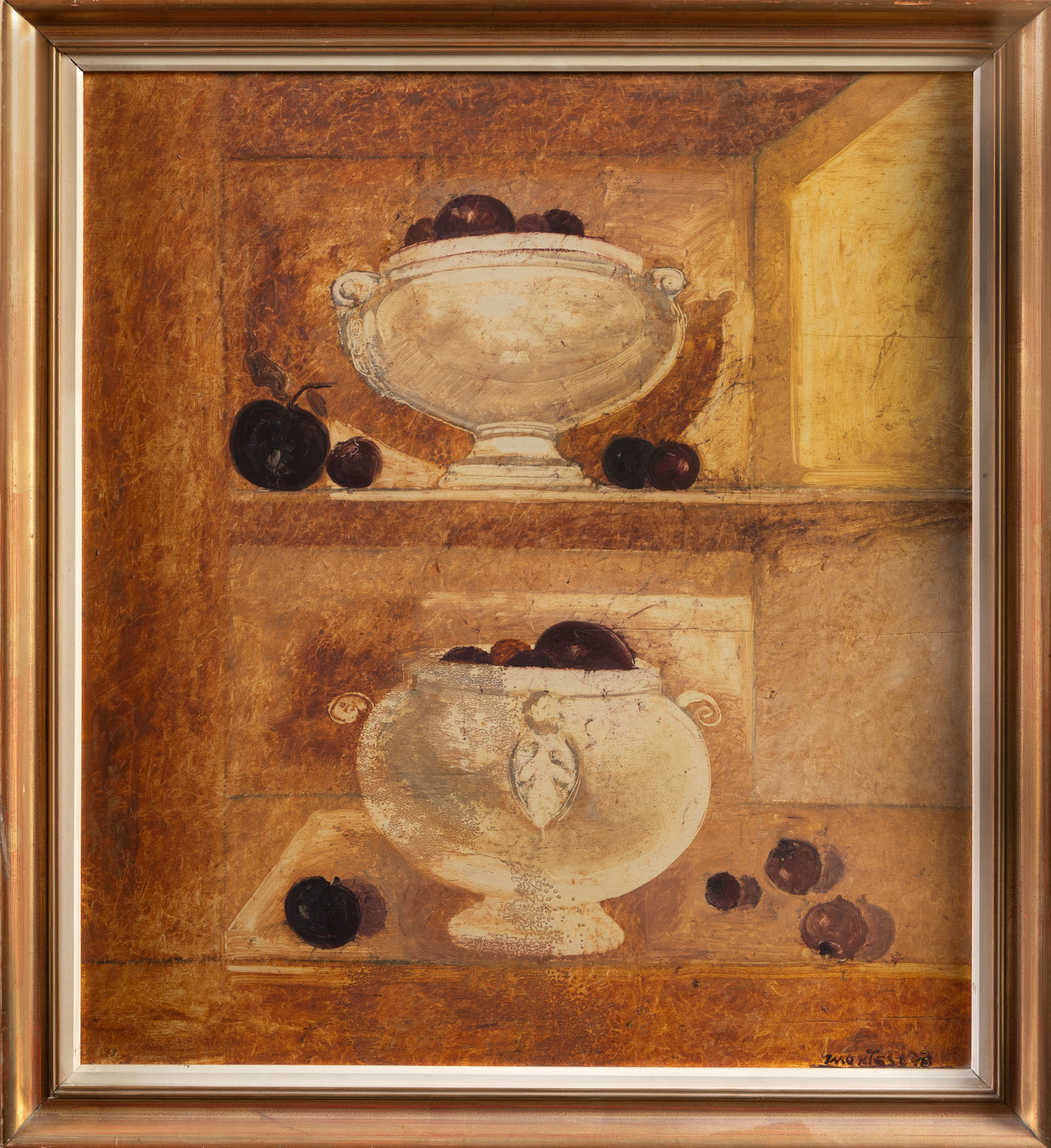 JESÚS MONTES IRIBARREN (Irún 1940)
Sopera bodegón. 1973
Óleo sobre tabla
Firmado y fechado...