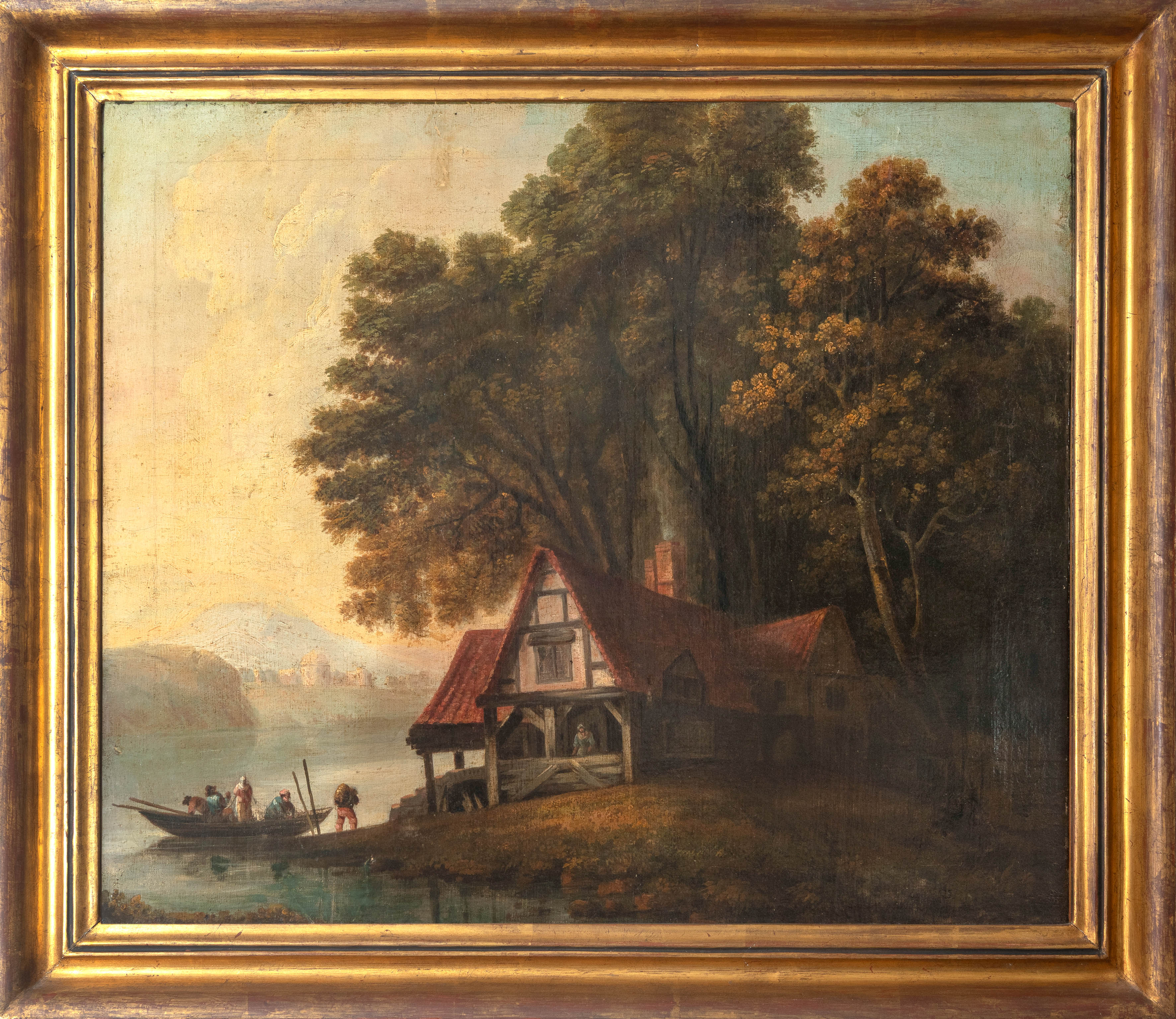 ESCUELA ESPAÑOLA, S. XIX
“Pescadores”
Óleo sobre lienzo.
Medidas: 60 x 70 cm.