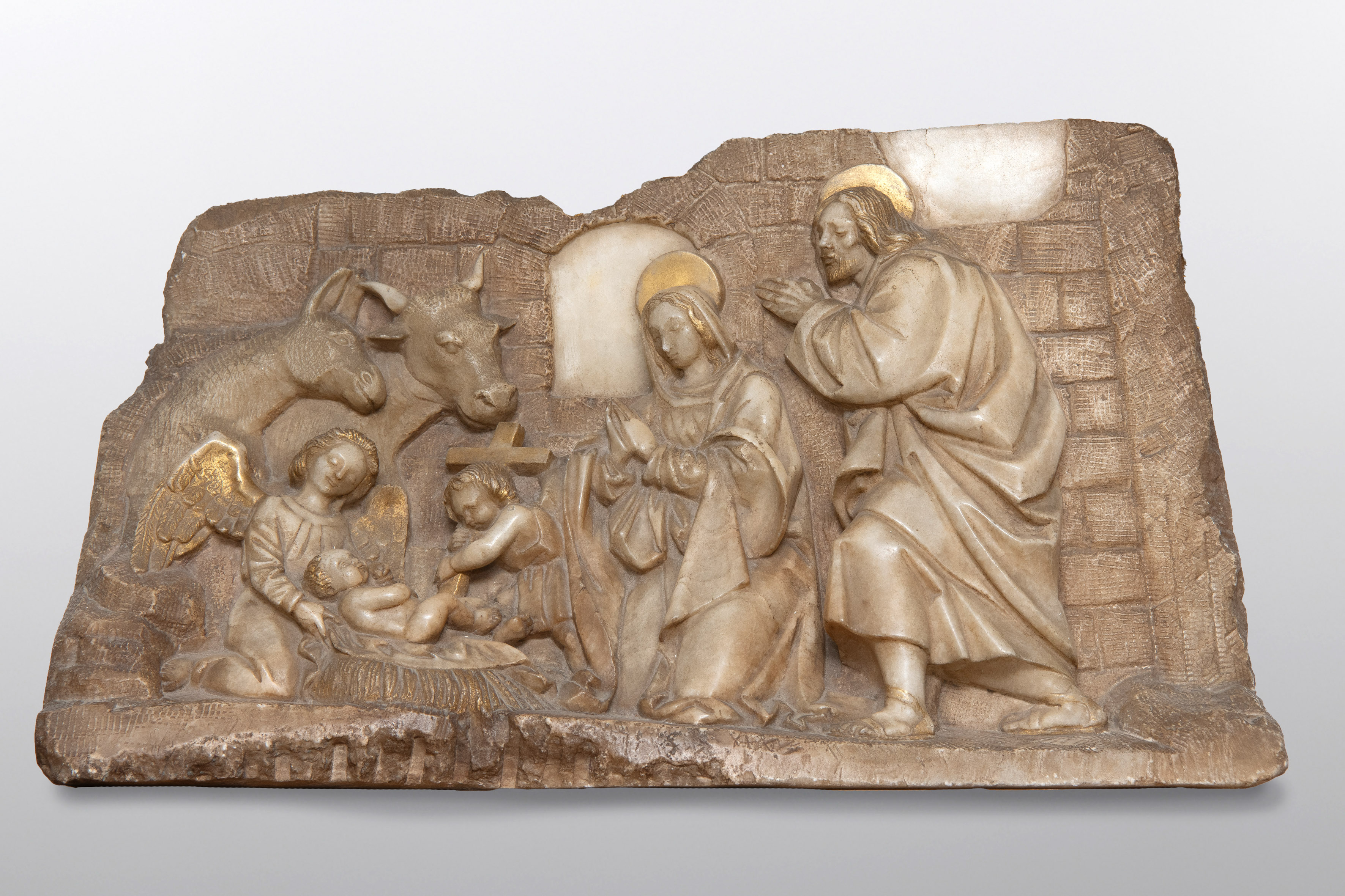 RAMÓN LAPAYESE DEL RÍO (Madrid, 1928-1994)
Natividad con San Juanito
ca. 1945
Alabastro tallado y...