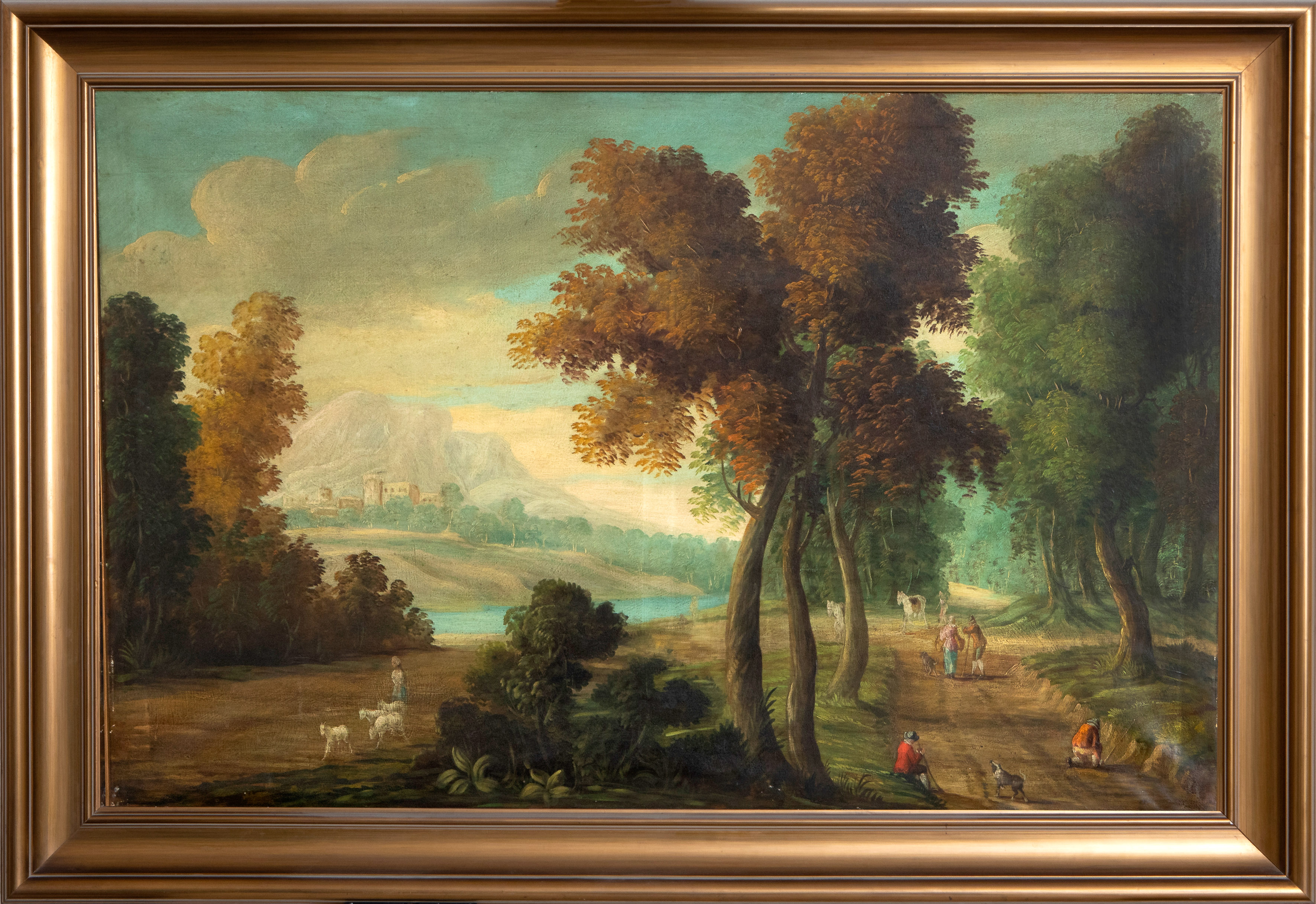 ESCUELA ESPAÑOLA, SS. XVIII-XIX
"Paisaje"
Óleo sobre lienzo.
Medidas: 90 x 140 cm.