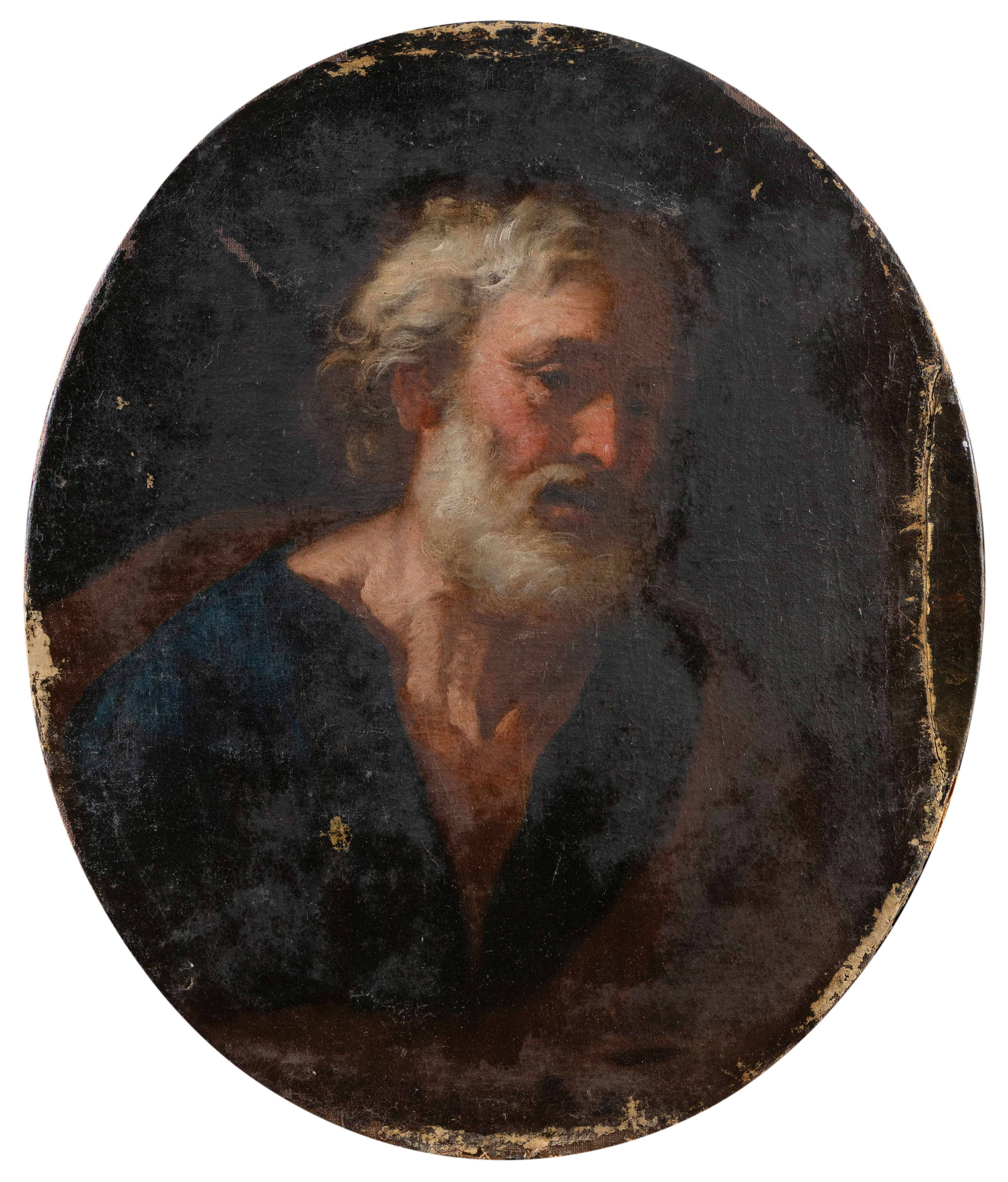 ESCUELA NAPOLITANA, S. XVII
Apóstol
Óleo sobre lienzo.
Medidas: 75 x 62 cm.
El cuadro, en origen...