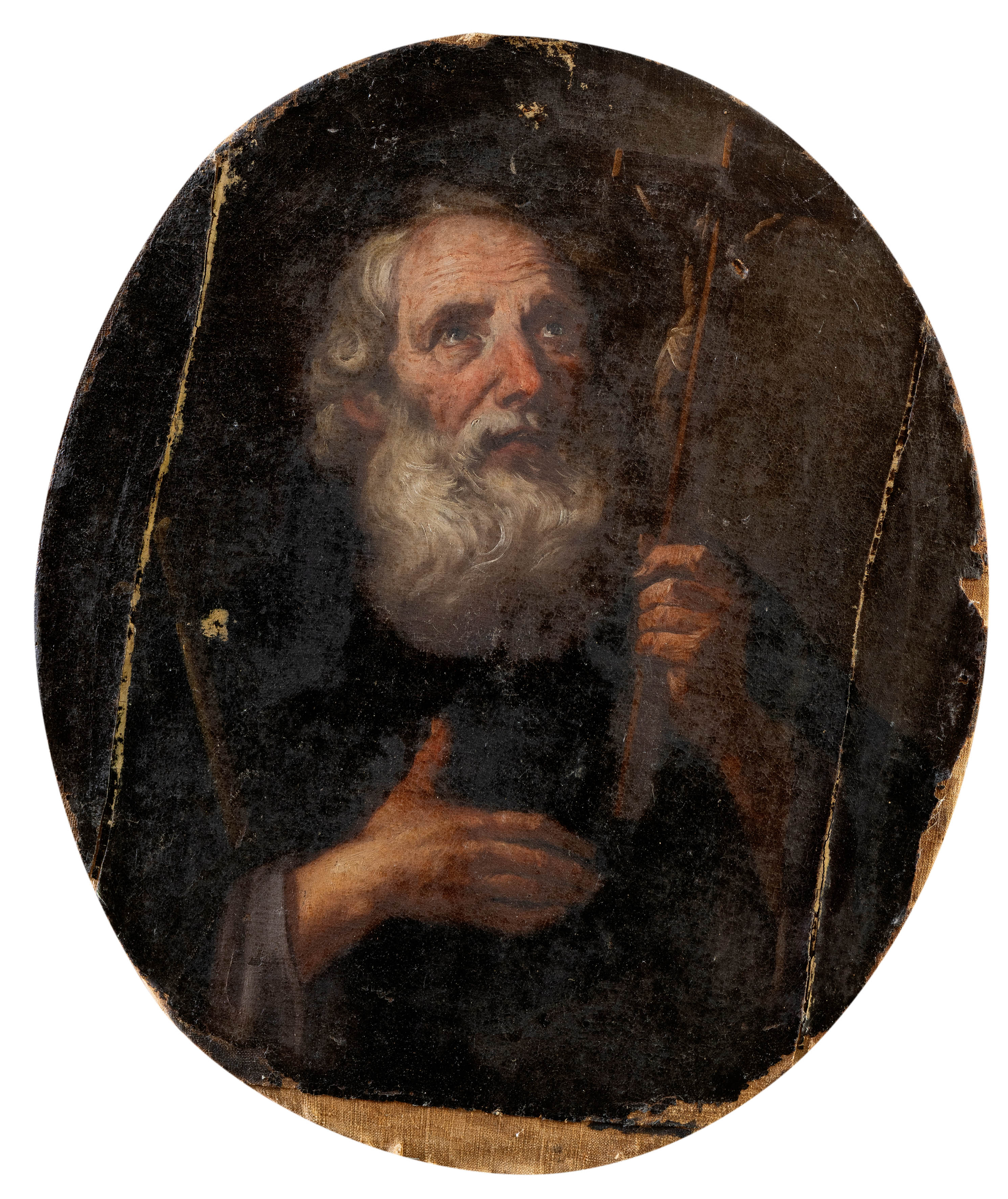ESCUELA NAPOLITANA, S. XVII
San Felipe
Óleo sobre lienzo.
Medidas: 75 x 62 cm.
El cuadro, en origen...