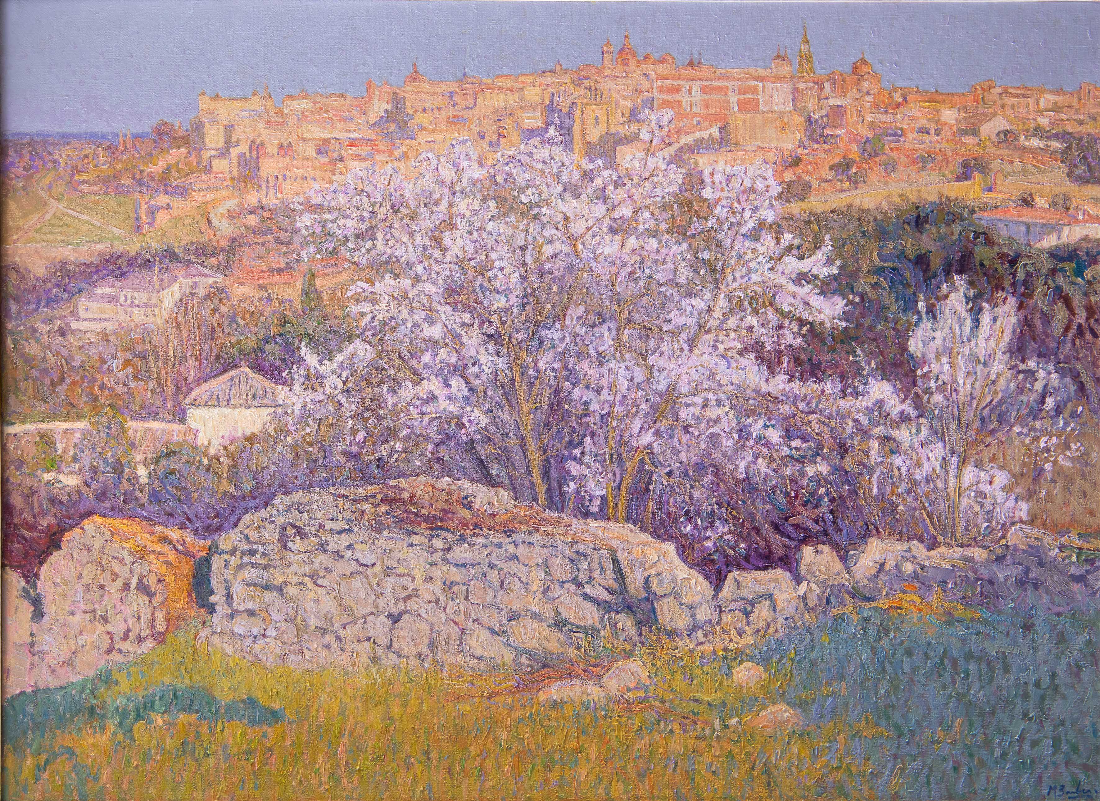 MIGUEL BARBERO
“Vista de Toledo”
Óleo sobre lienzo.
Medidas:
Firmado en ángulo inferior derecho.