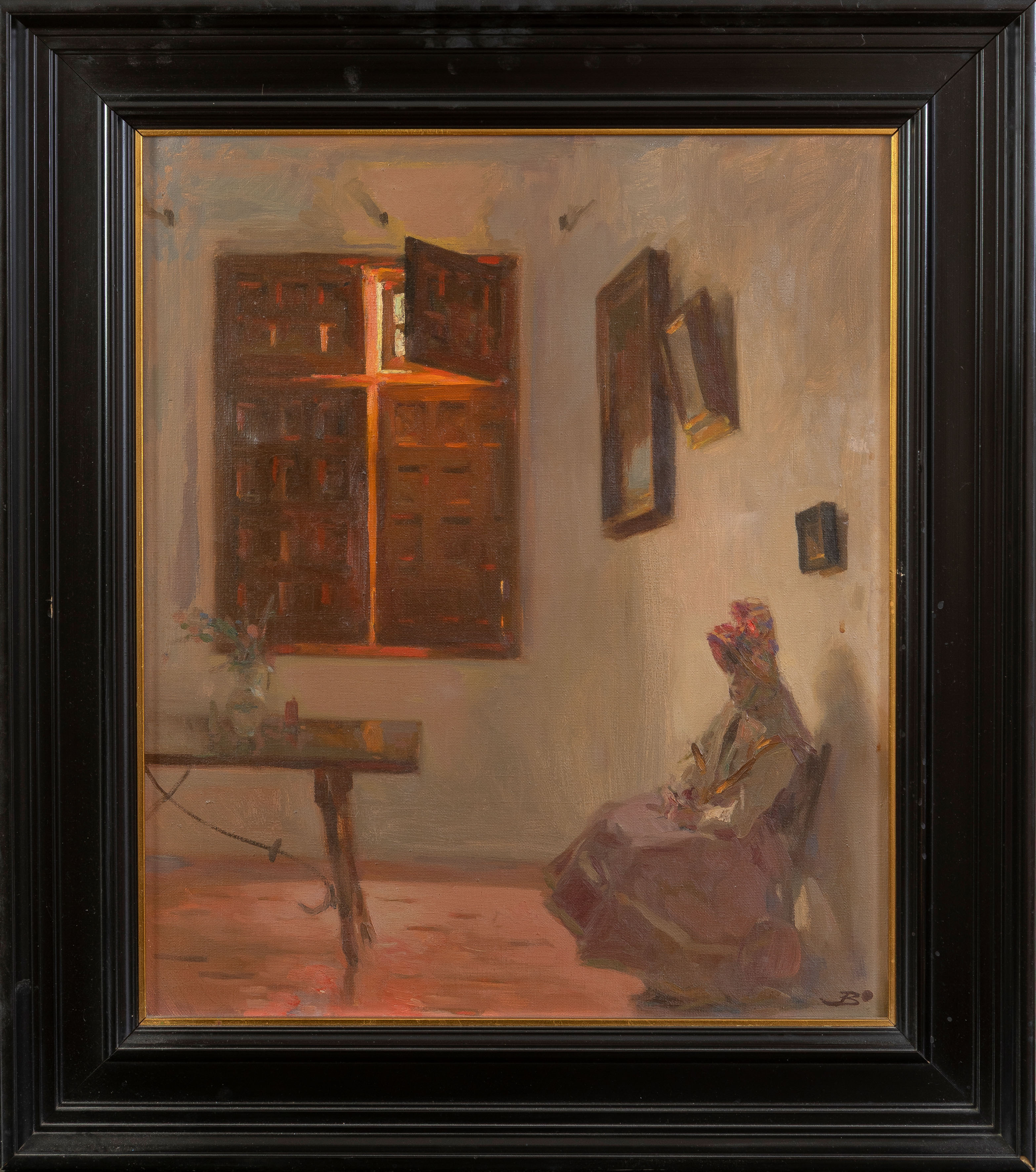 JOSÉ BARDASANO (Madrid, 1910-1979)
"Interior castellano"
Óleo sobre lienzo
Medidas: 45 x 55...