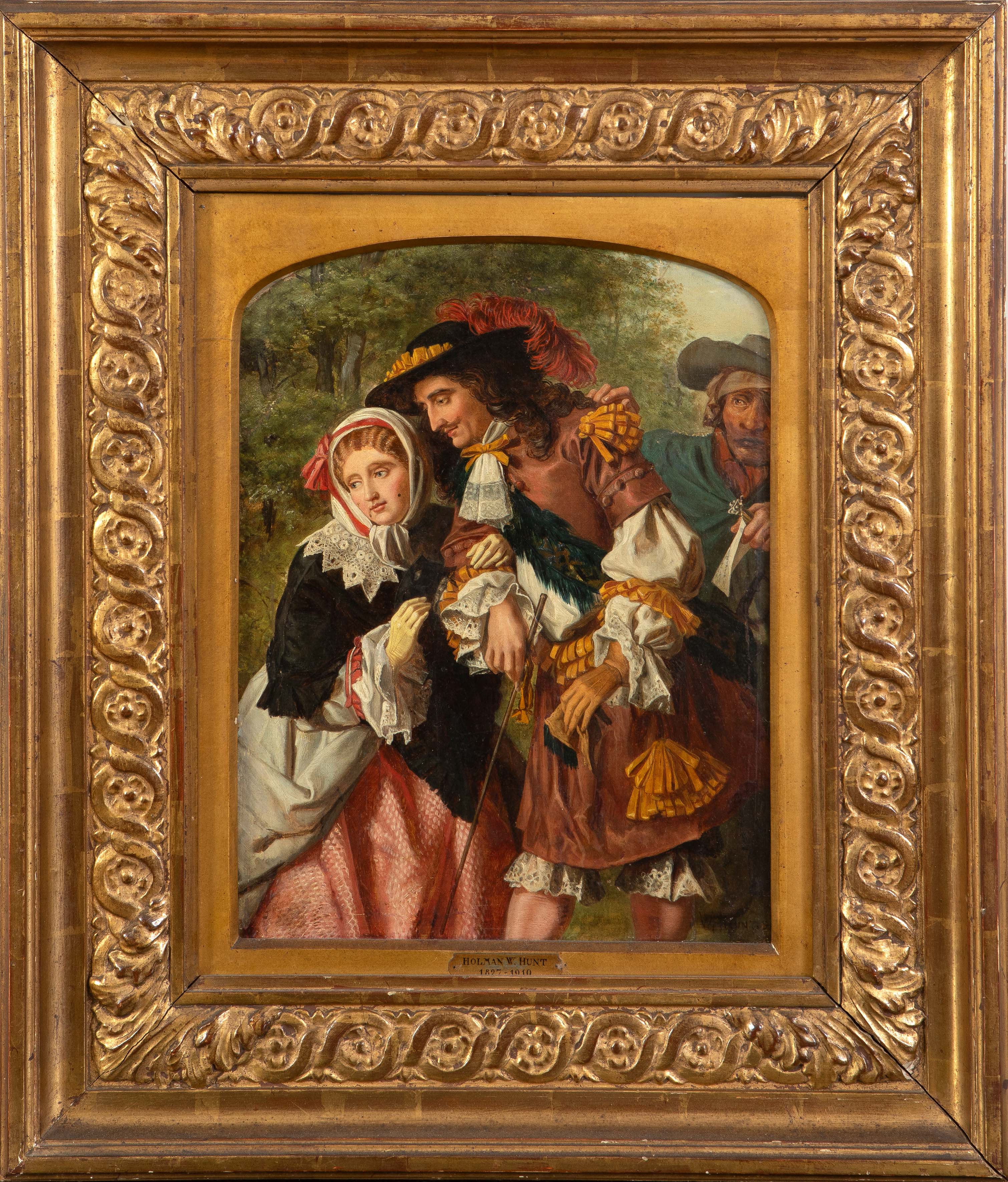 SEGÚN HOLMAN W. HUNT (Londres, 1827-Kensington, 1910)
"Paseo cortenaso"
Óleo sobre lienzo.
Medidas:...