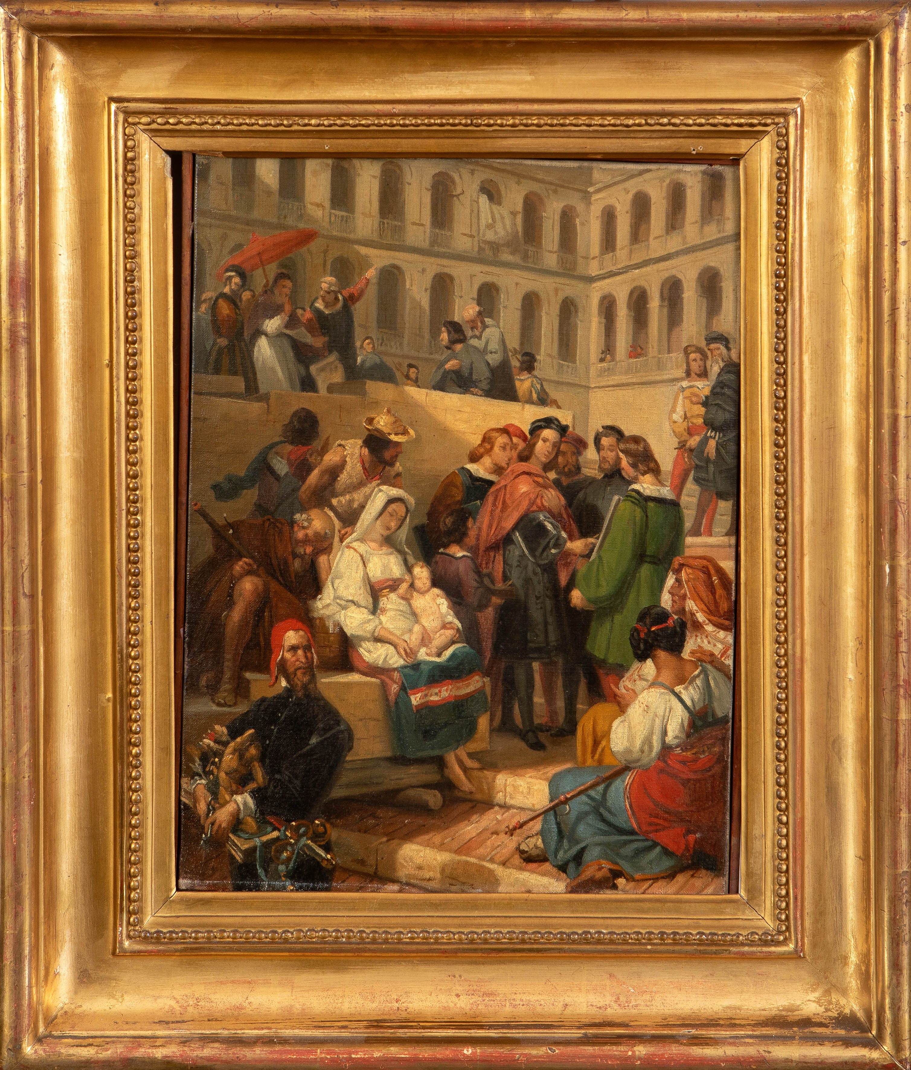 EUSEBIO VALLDEPERAS MERICH (Barcelona, 1826-Madrid, 1800)
"Rafael tomando modelos para sus...
