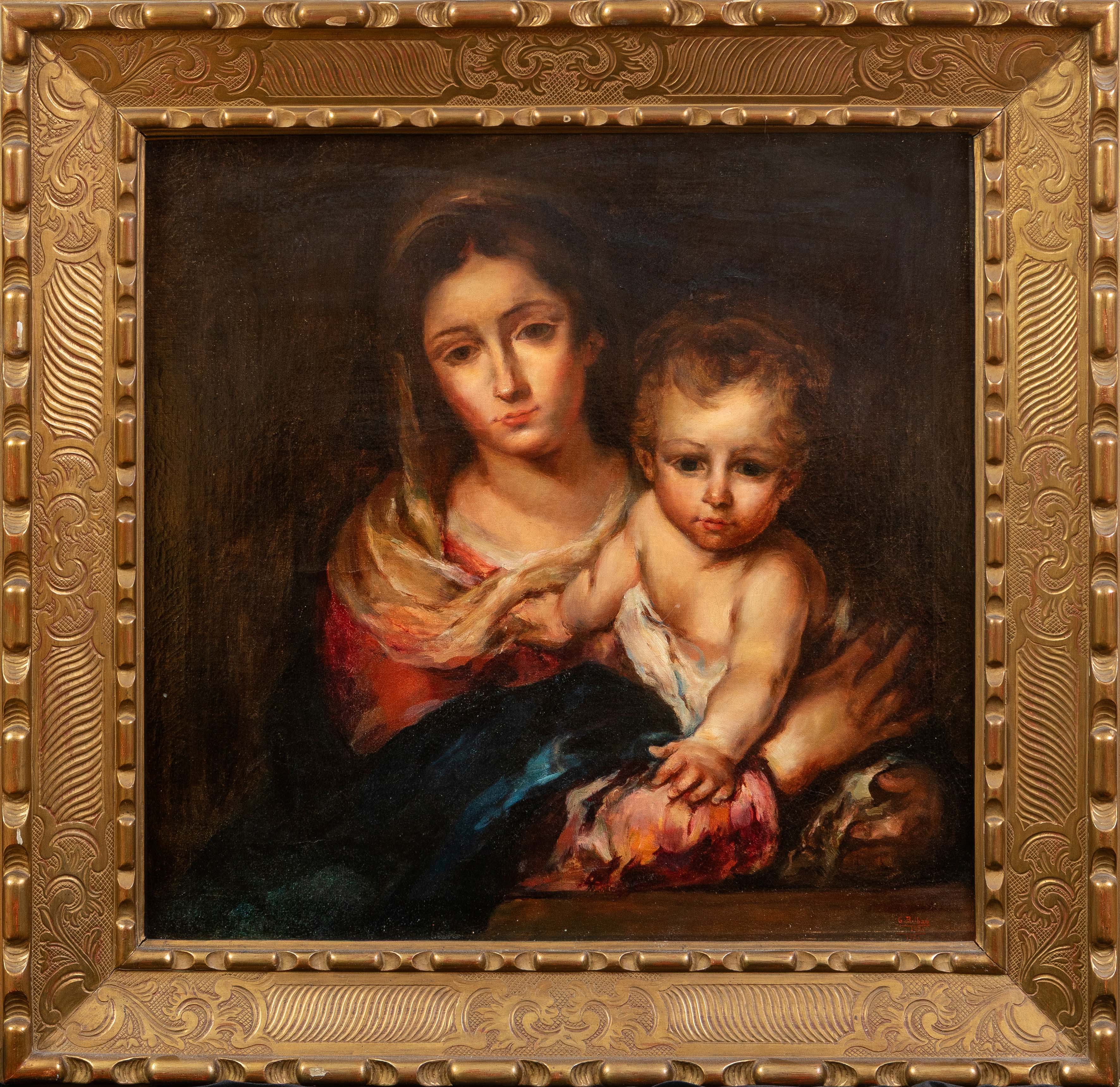 GONZALO BILBAO (Sevilla, 1869-Madrid, 1938)
"Virgen de la servilleta"
1905
Óleo sobre...