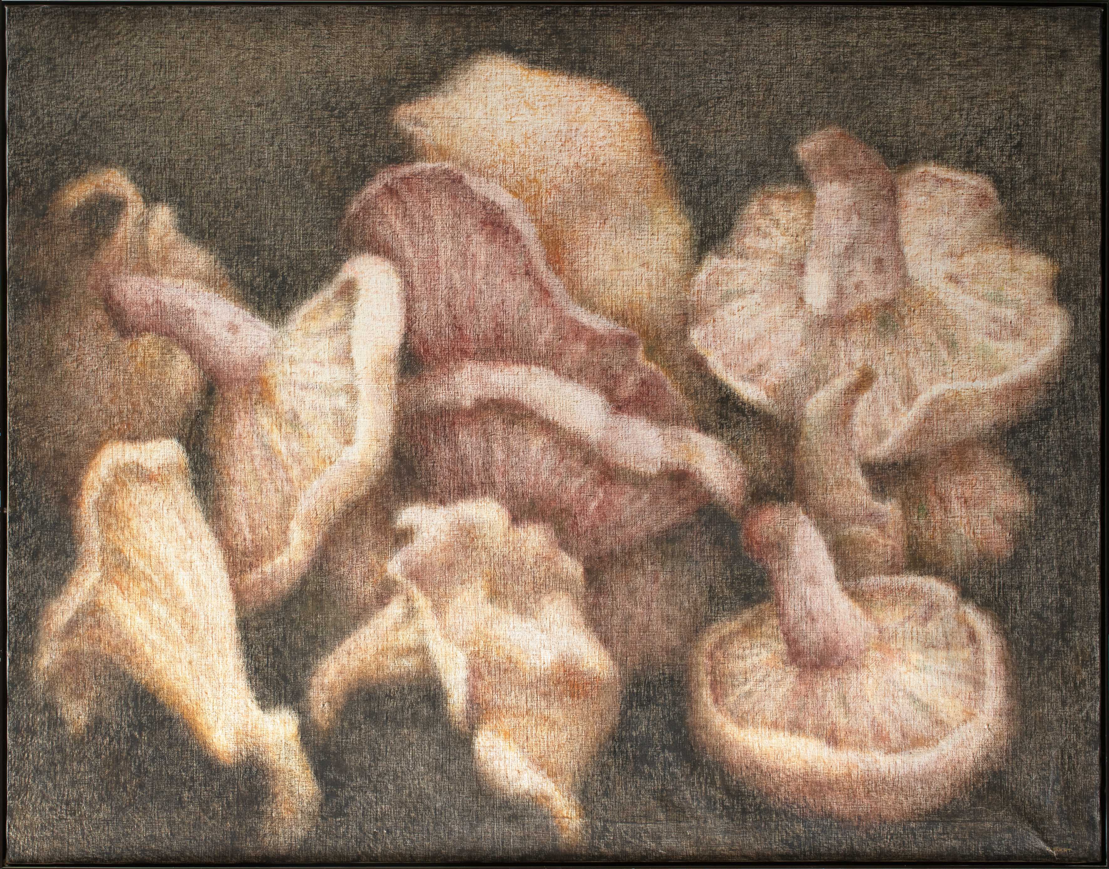 JOHN ULBRICHT (La Habana, 1926-Mallorca, 2006)
"Hongos". 1975
Óleo sobre lienzo
Firmado
Al dorso...
