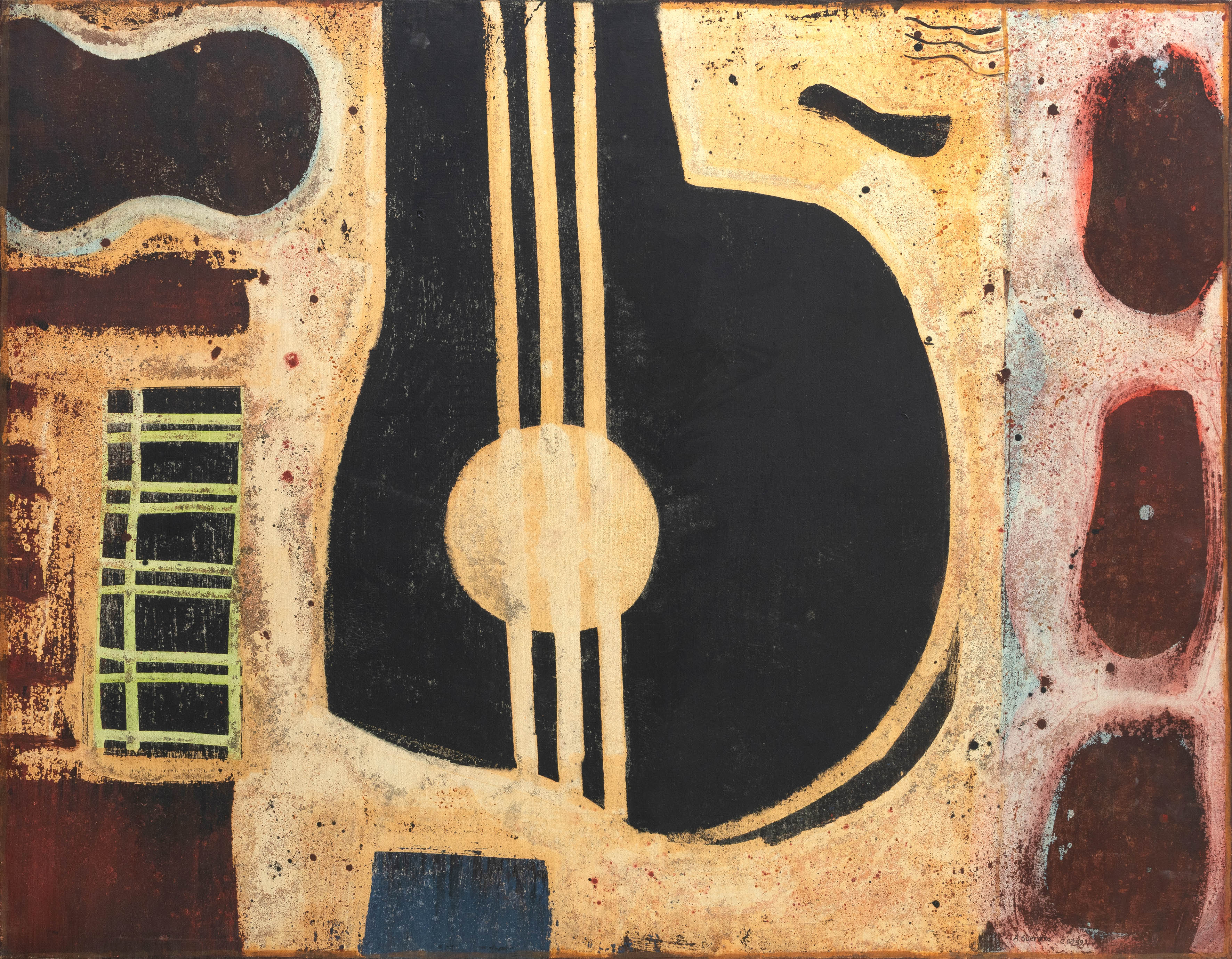 ARTURO GUERRERO (Madrid 1960)
"Guitar #4". 1999
Acrílico sobre lienzo
Al dorso firmado, fechado y...
