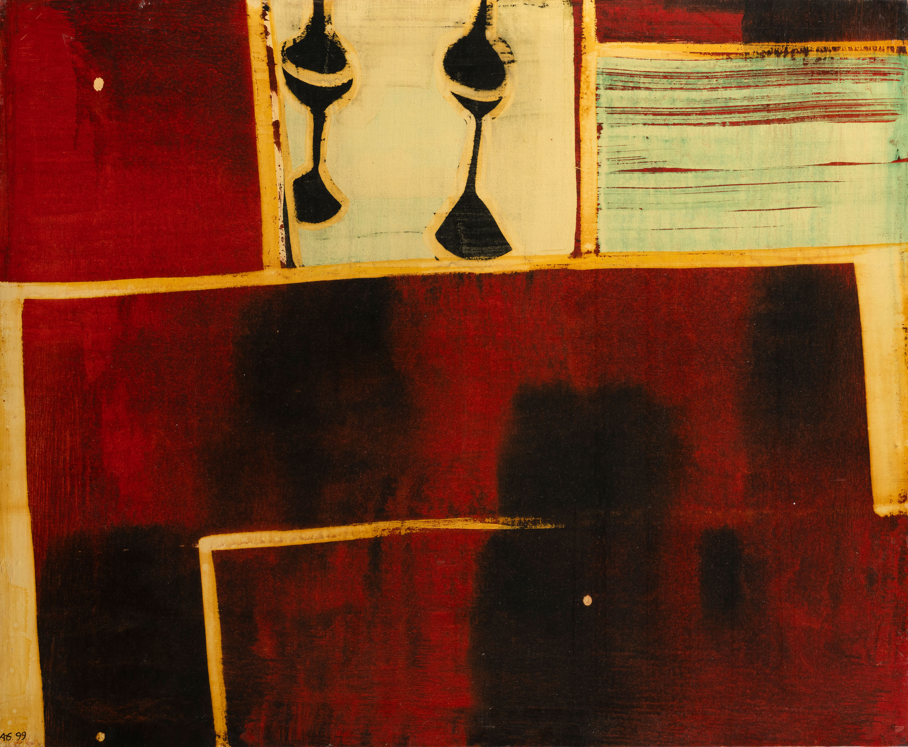 ARTURO GUERRERO (Madrid 1960)
"Study of a table". 1999
Acrílico sobre lienzo
Firmado y fechado...