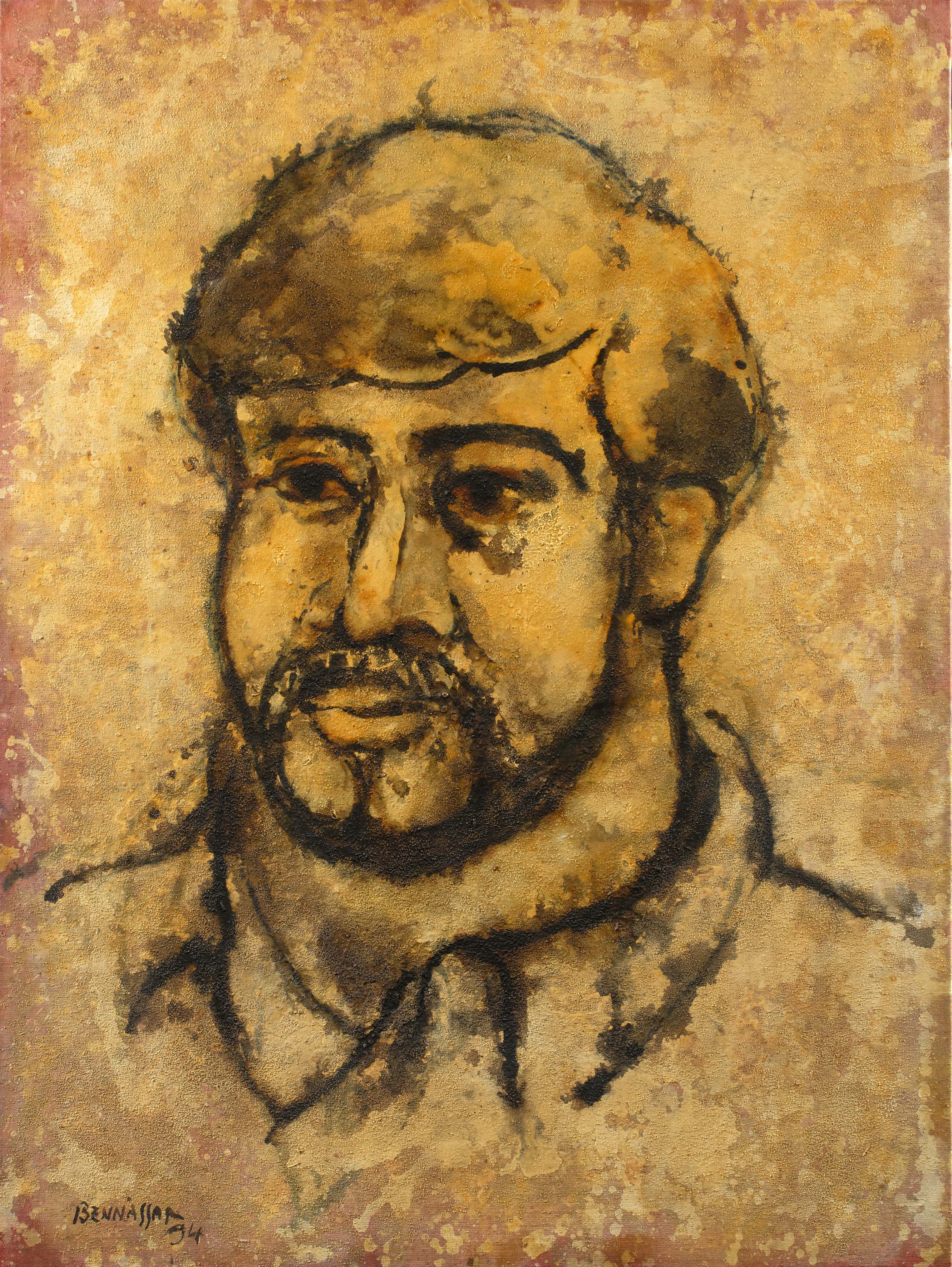 JOAN BENNASSAR (Pollença 1950)
"Román,". 1994
Óleo y materia sobre lienzo
Firmadoy fechado
También...