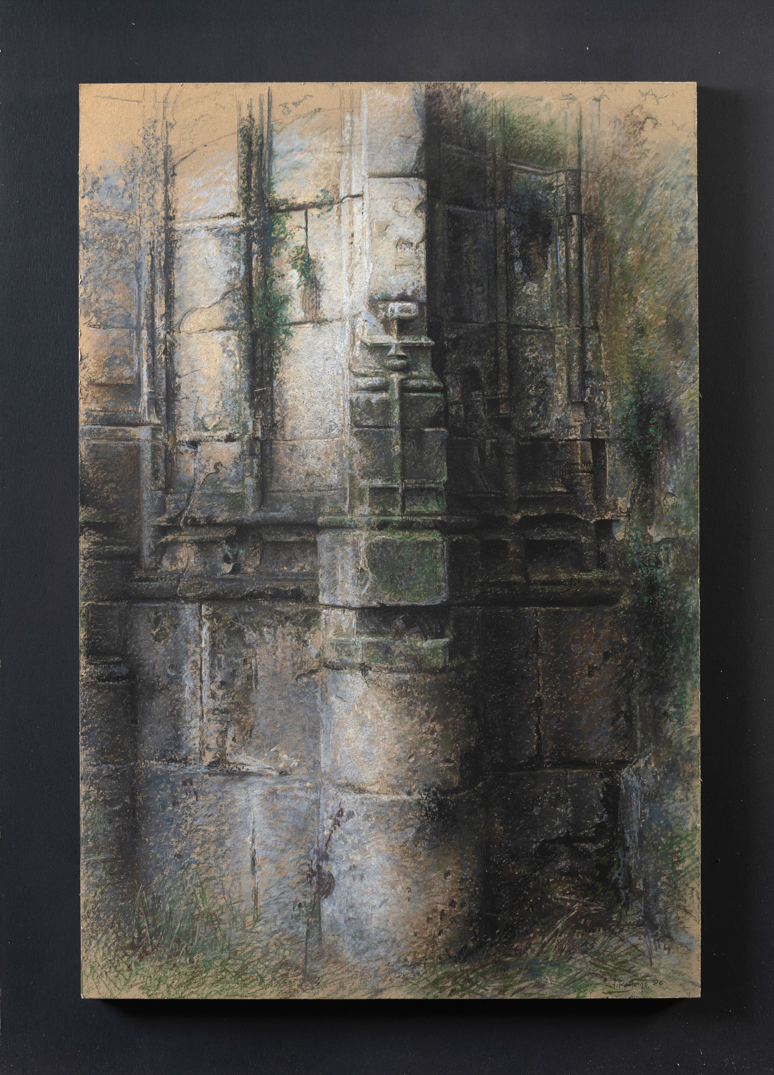 FERNANDO RODRIGO (Segovia 1944-Madrid 2014)
"Sin título". 1986
Carboncillo y pastel sobre...