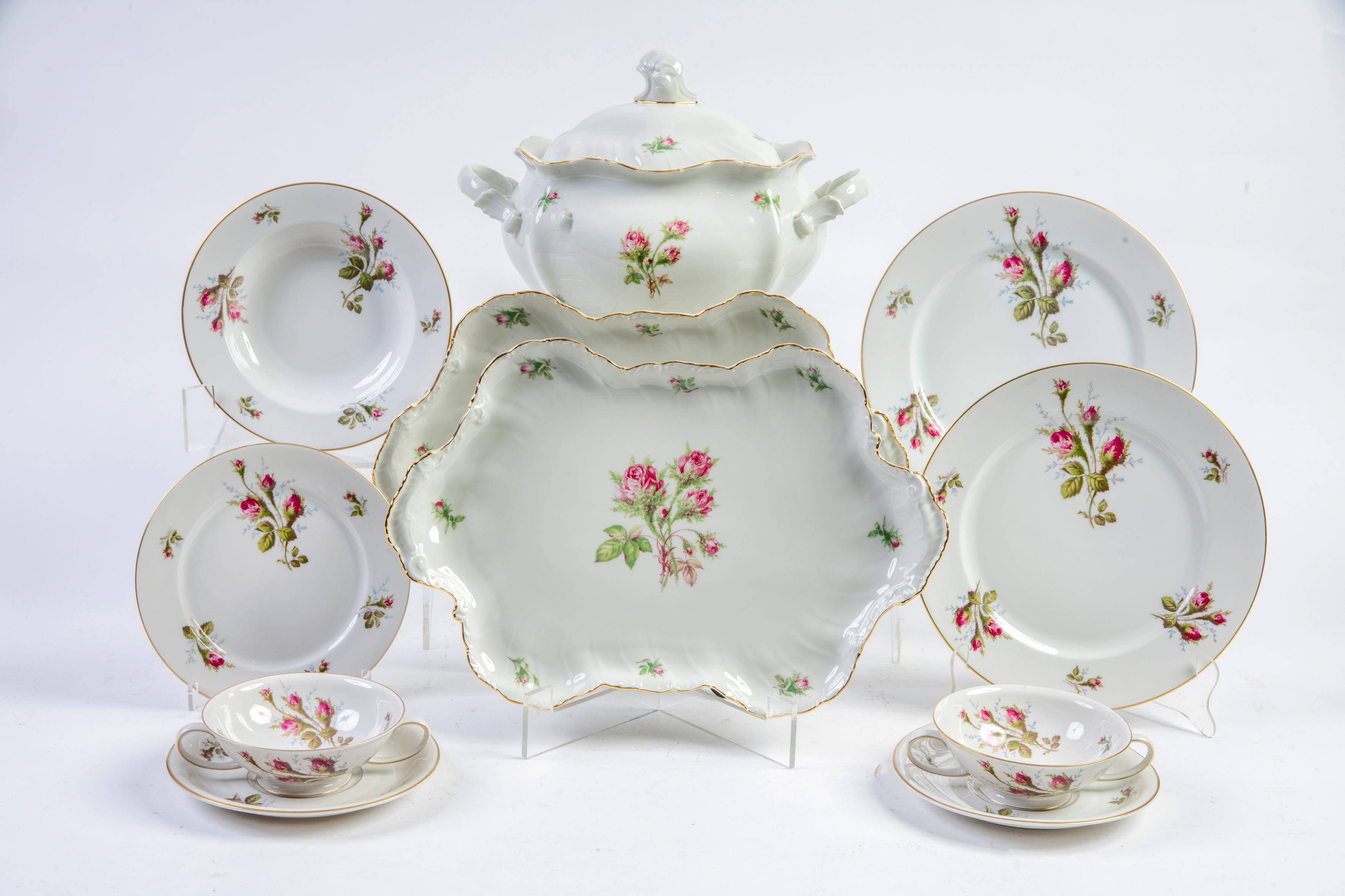 Vajilla Roshentale, modelo Petal Lane, Alemania, años 80
En porcelana blanca esmaltada con...