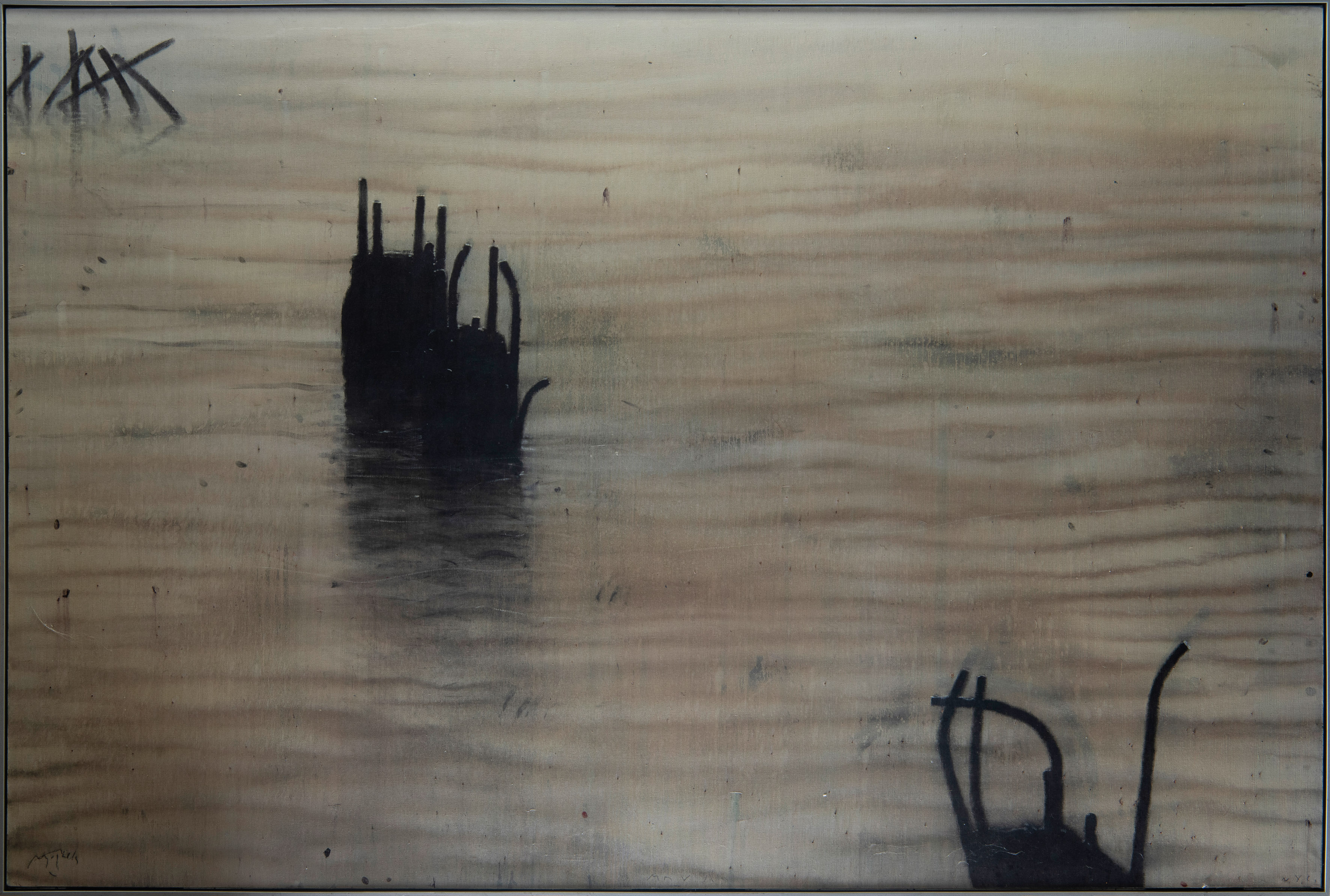 HUGO FONTELA (Grado, Asturias 1986)
"Big Pier II". 2007
Óleo sobre lienzo
Firmado
Al dorso firmado,...