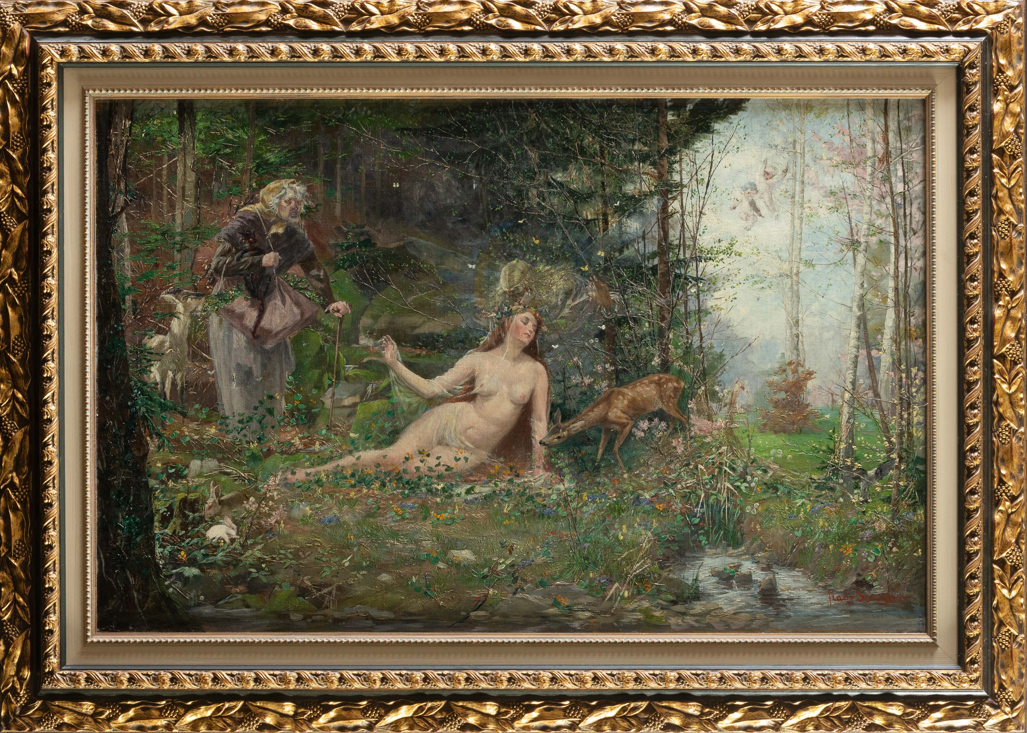 FRANZ SCHÜSTER (Viena, 1870-1903)
"El despertar de la Primavera"
1903
Óleo sobre lienzo.
Medidas:...