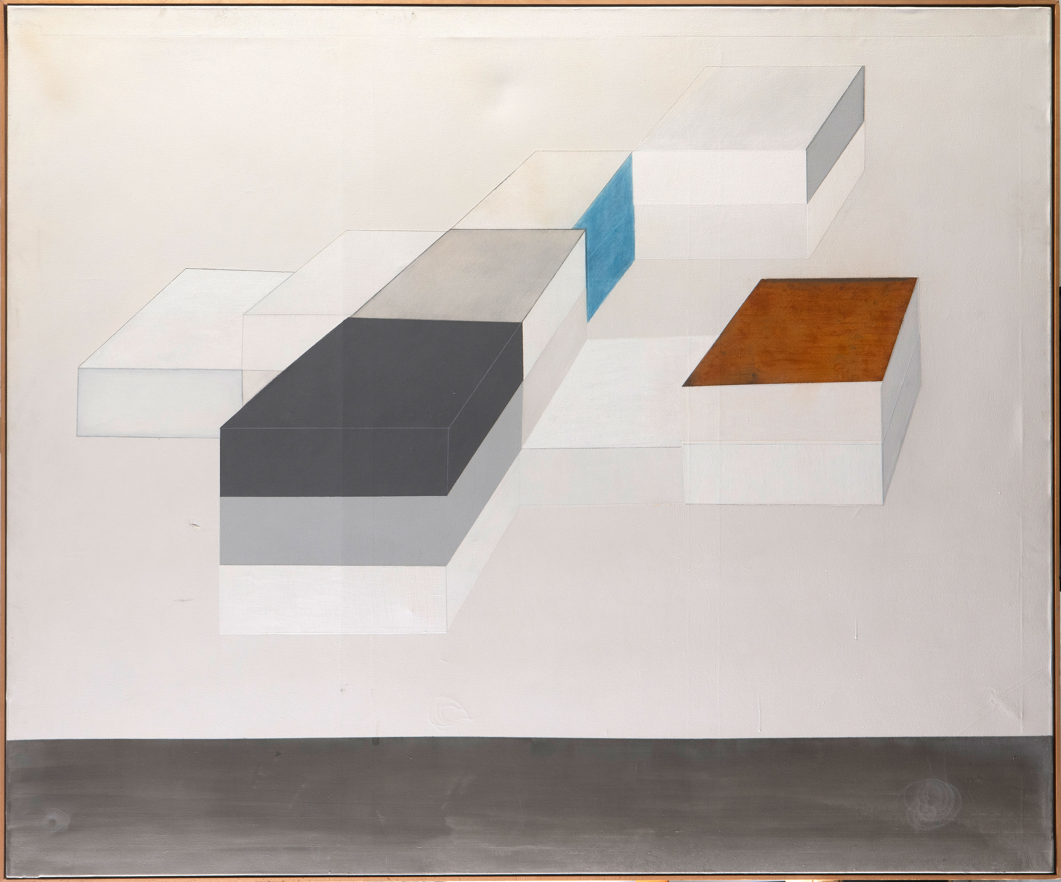 102. MAITE CENTOL (Logroño 1963)
"Arquitectura Uno". 2004
Óleo sobre lienzo
Al dorso firmado,...