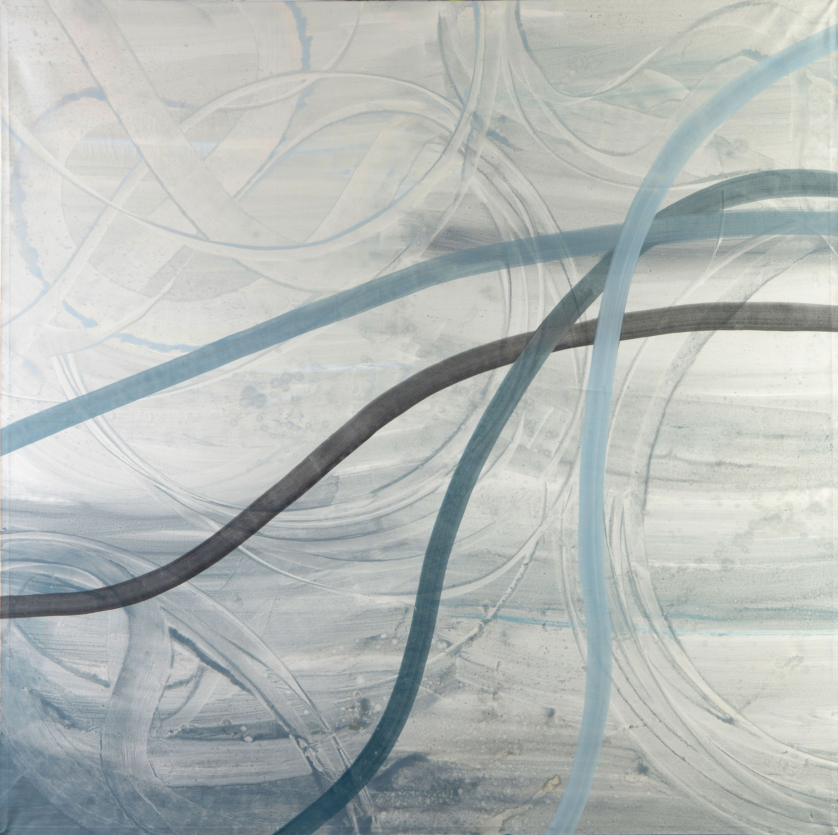 ALICIA BANGO (Oviedo 1962)
"Caos y línea". 2003
Óleo sobre lienzo
Firmado, fechado y titulado al...