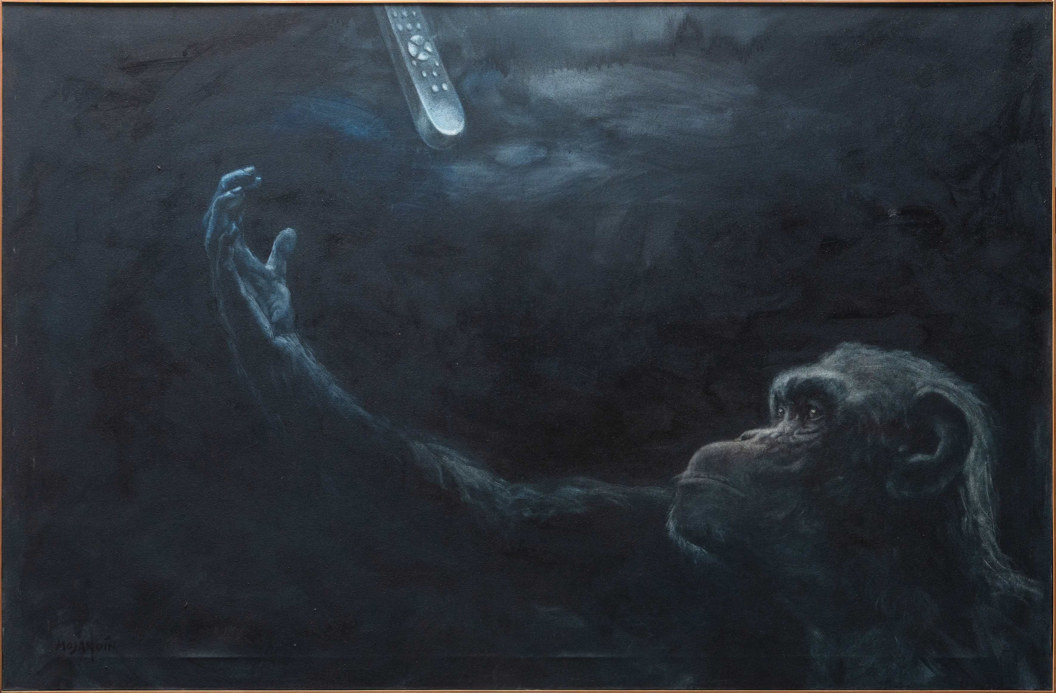 RICARDO MOJARDÍN (Boal, Asturias 1956)
"Retrato nº 13 (del Poder)". 2003
Óleo sobre lienzo
Firmado,...