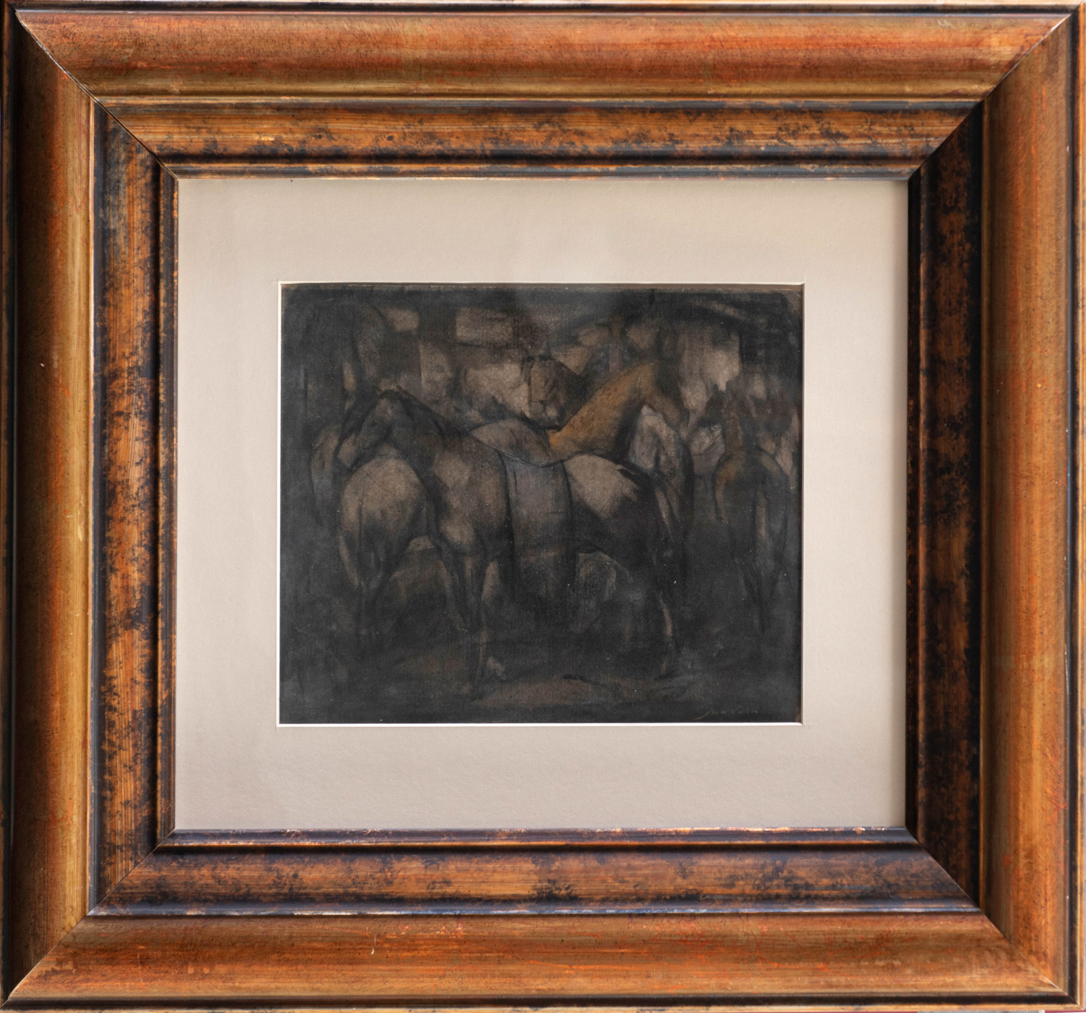 MAROLA (Gijón 1905-1986)
"Caballos Asturcones"
Acuarela sobre papel
Firmado
Medidas: 22 x 27 cm.