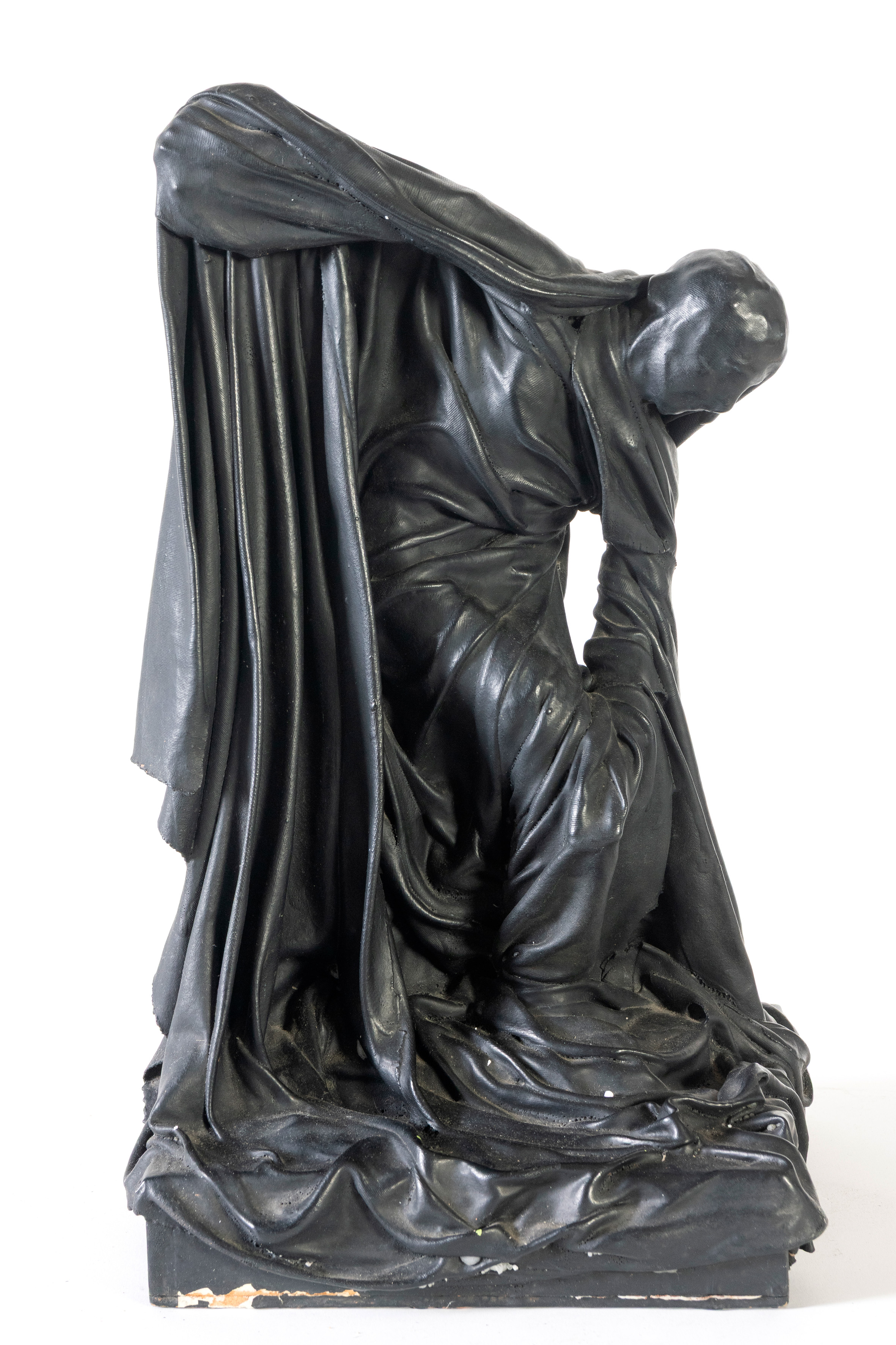 OLIVIER BRICE (Francia 1933-1989)
"Discóbolo drapeado"
Yeso pintado de negro sobre base de...