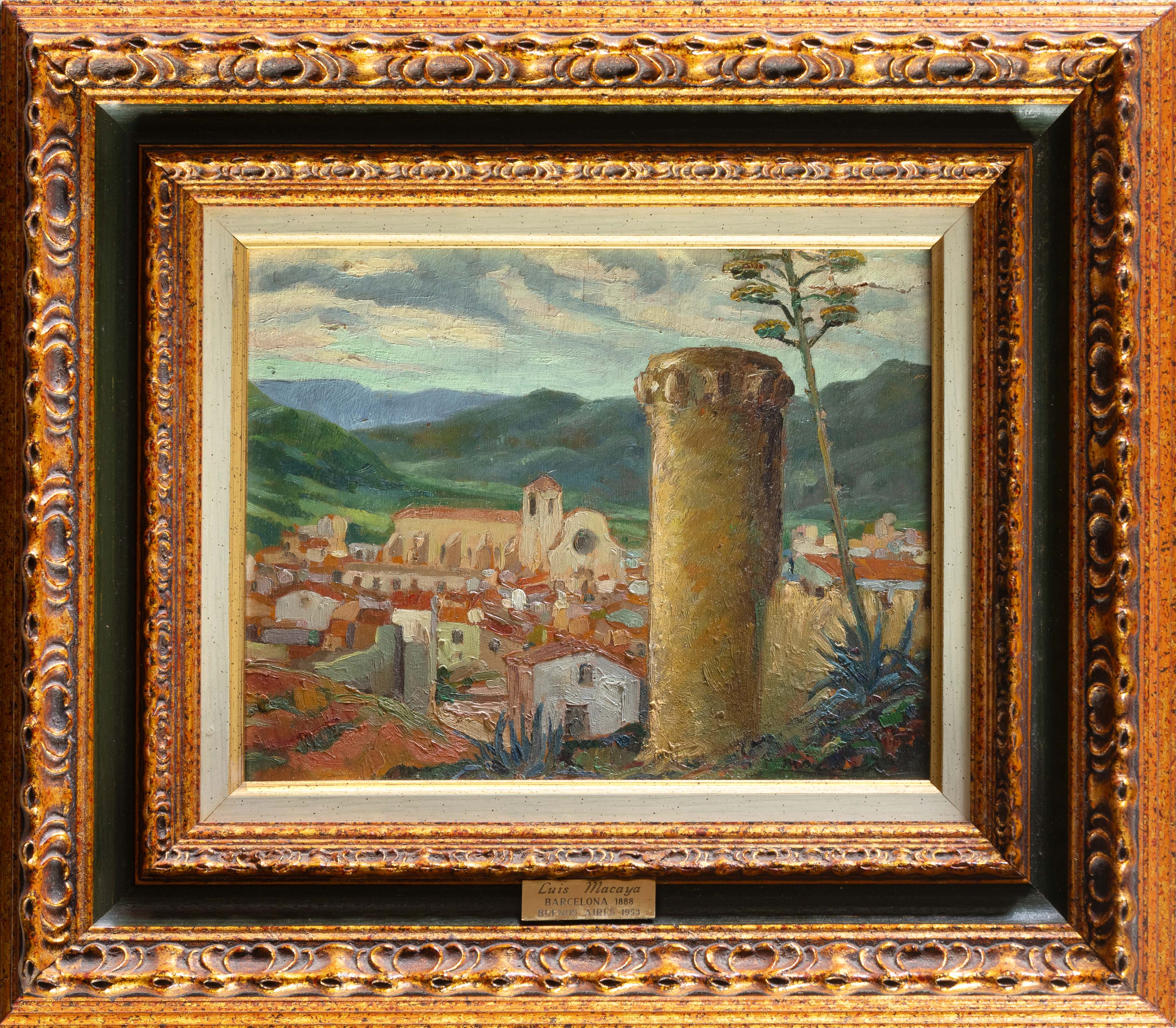 LUIS MACAYA (Barcelona 1888-Buenos Aires 1953)
"Tossa de Mar"
Óleo sobre tabla.
Firmado
Medidas: 21...