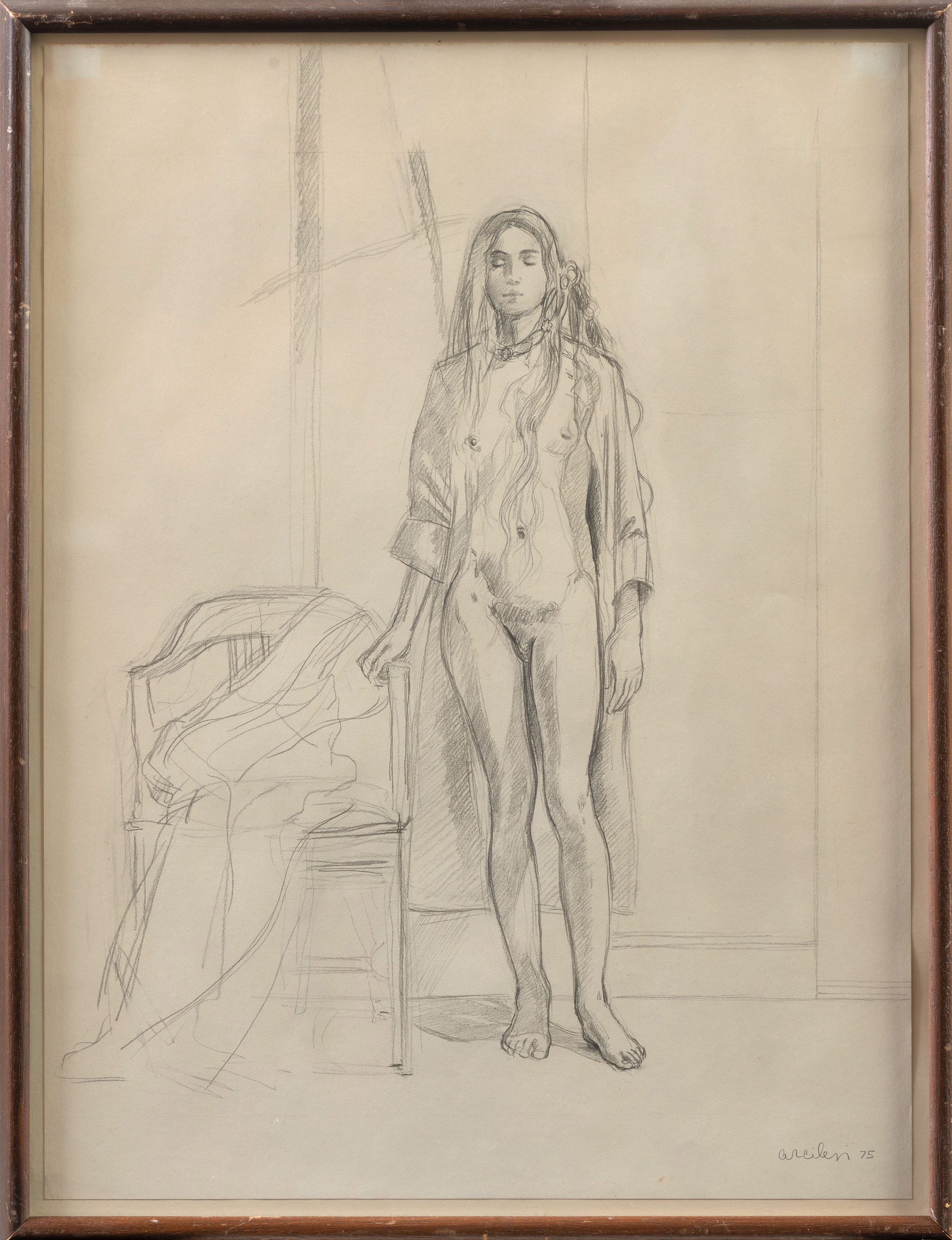VINCENT ARCILESI (Saint Louis, Missouri, EEUU 1932-New York 2022)
"Woman". 1975
Dibujo a lápiz...