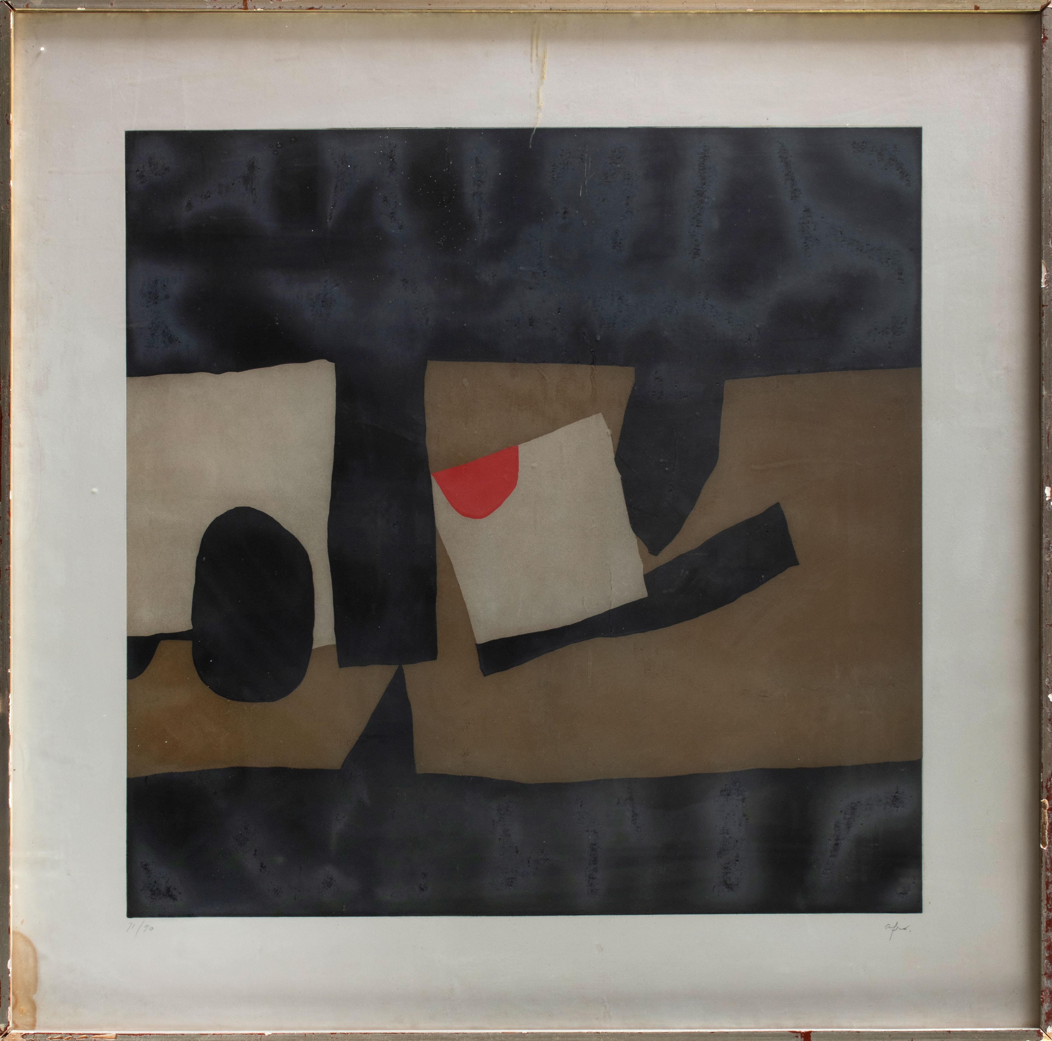 AFRO (Udine 1912-Zurich 1976)
"Presenza gráfica". 1971
Aguatinta sobre papel
Firmado a...