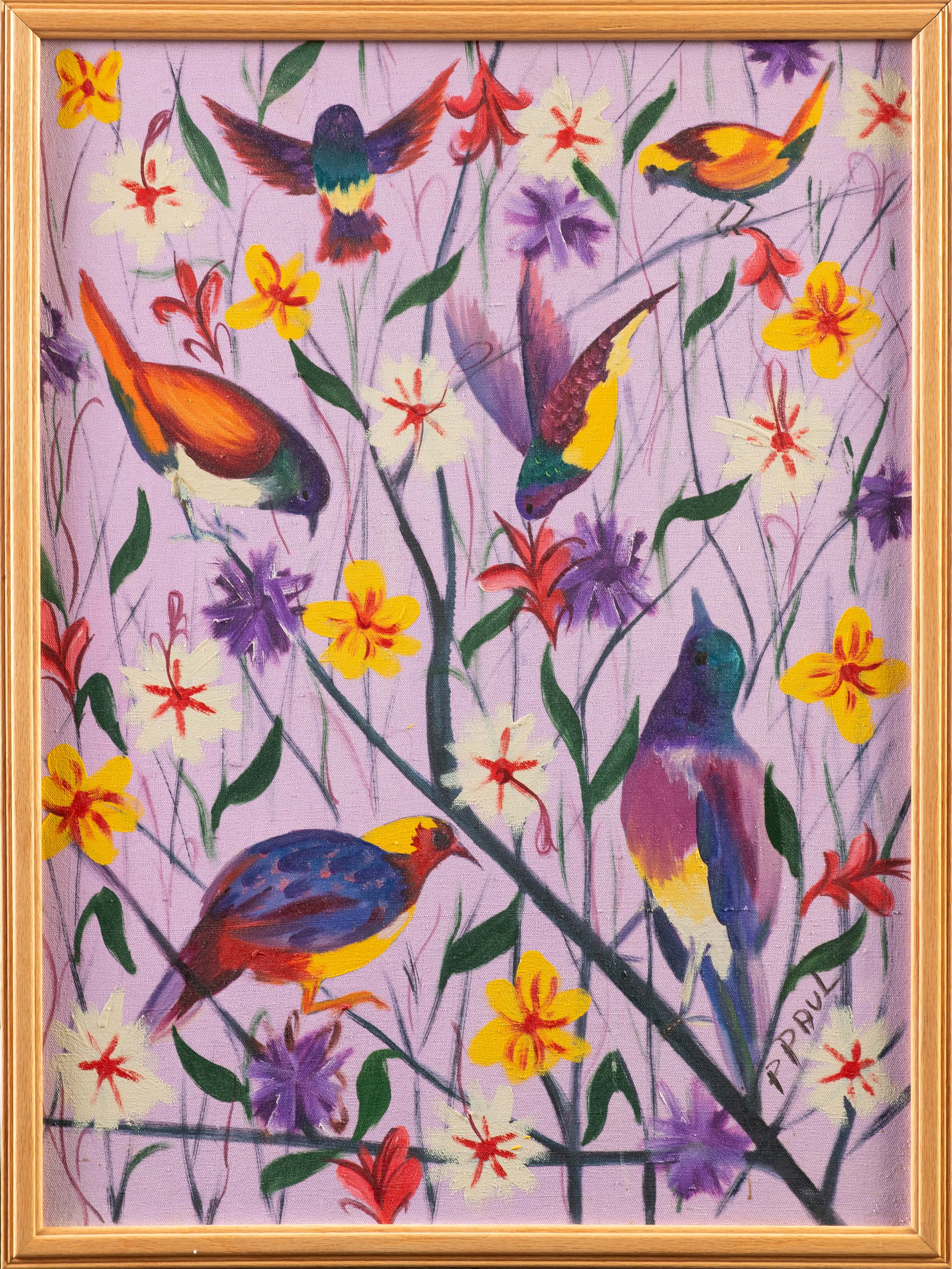 P. PAUL (Escuela EEUU, S. XX)
"Birds"
Óleo sobre lienzo
Firmado
Medidas: 76 x 55 cm.