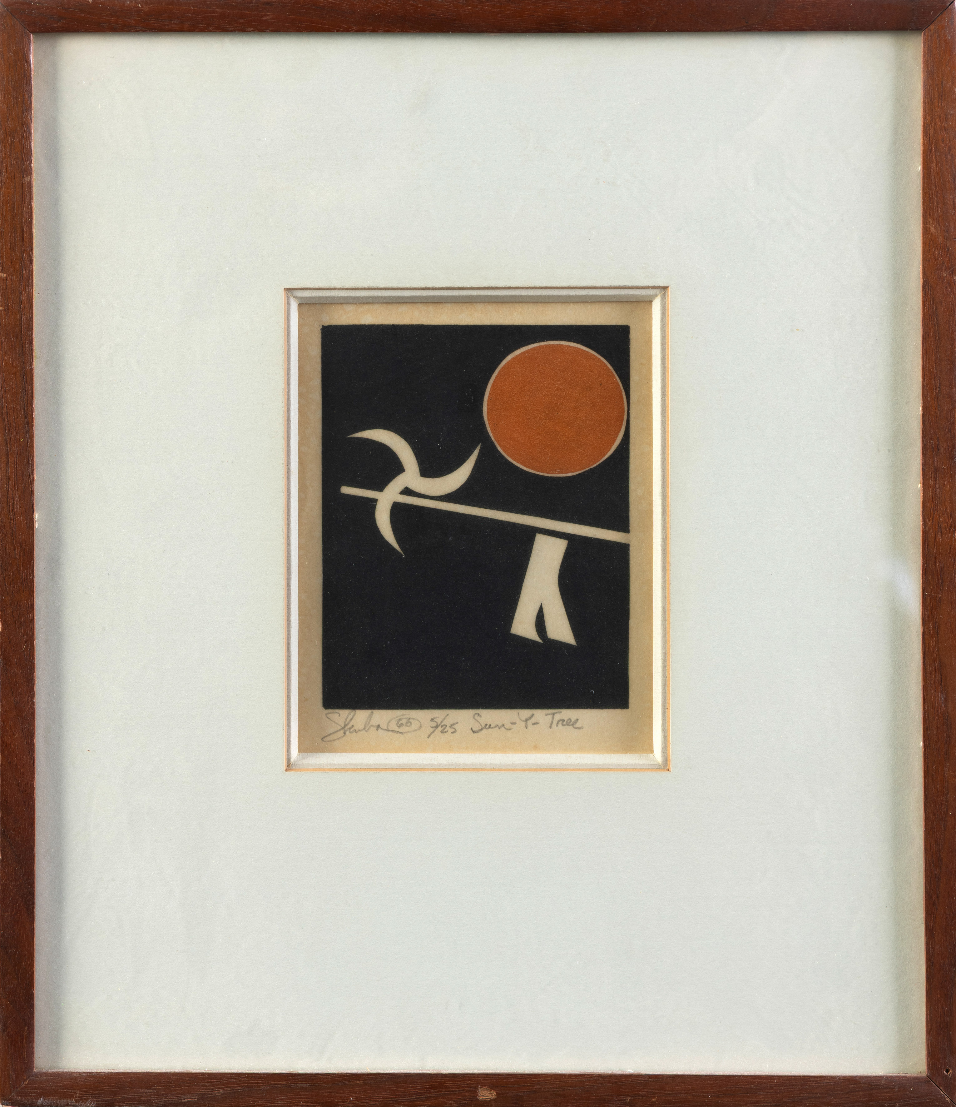 JEROME SKUBA (Chicago 1948)
"Sun Y-Tree"
Xilografía sobre papel
Firmado a lápiz
Al dorso etiqueta...
