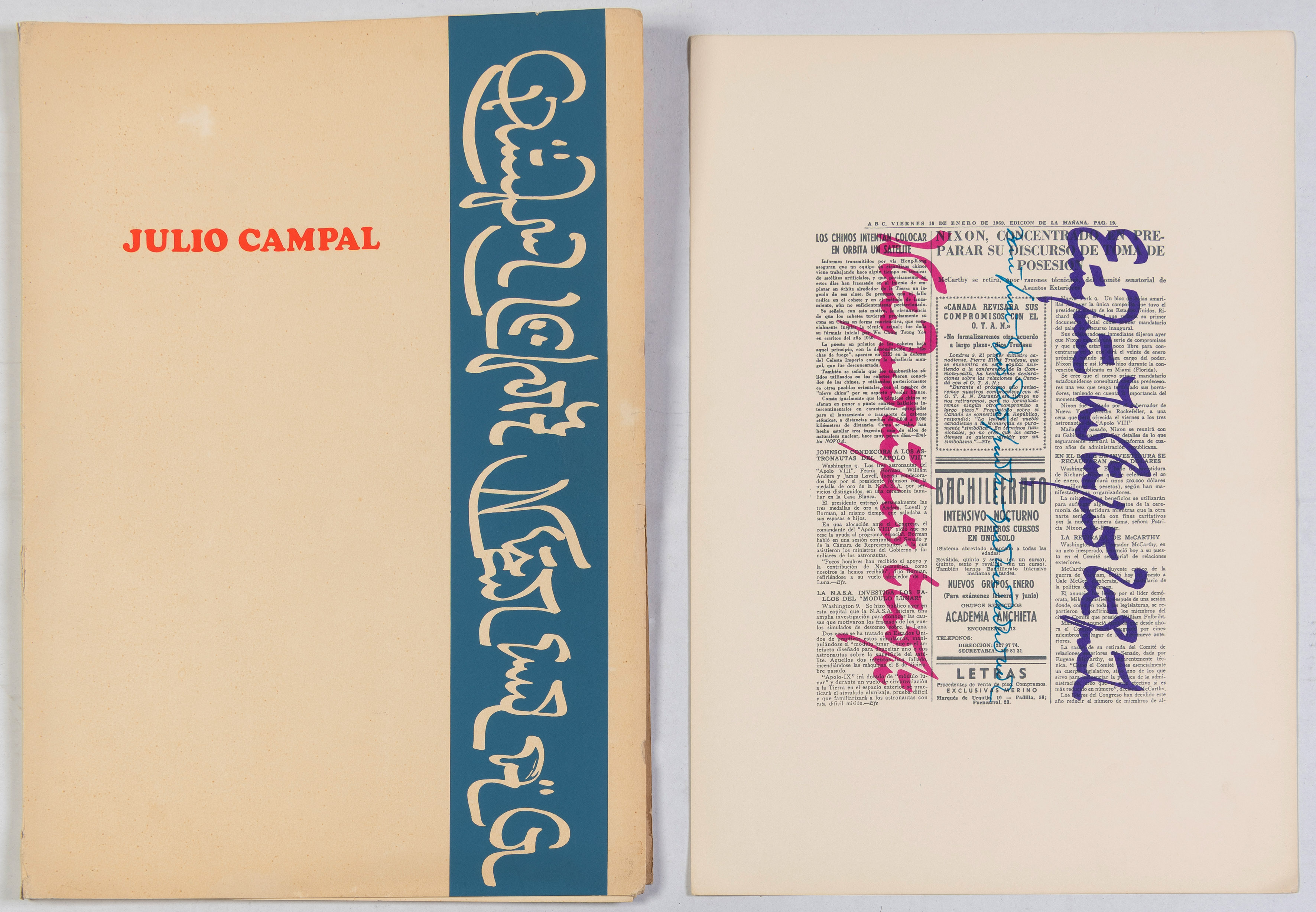 JULIO CAMPAL. (Montevideo 1933-Madrid 1968) & ELVIRA ALFAGEME (Madrid 1937-Valladolid 2024)
Carpeta...