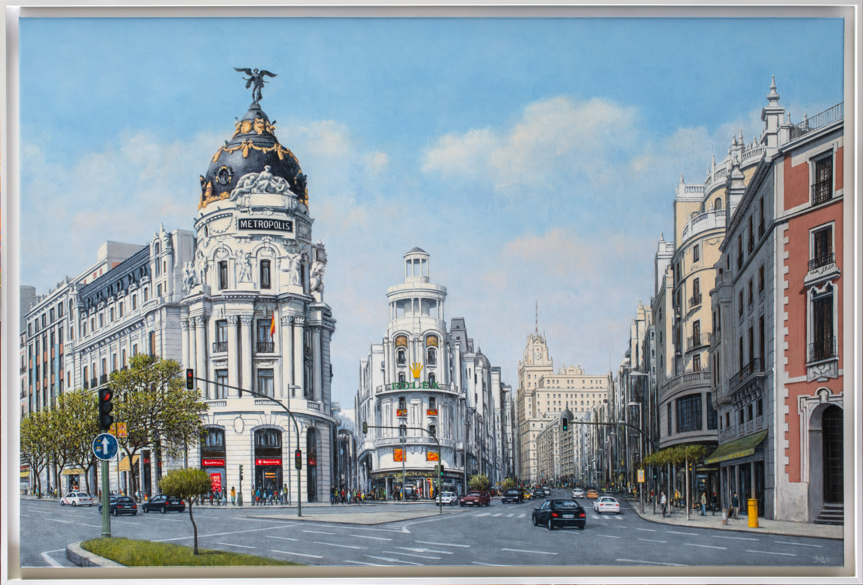 GUILLERMO BEKES (Santa Fé, Argentina 1962)
"La Gran Vía de Madrid"
Óleo sobre...