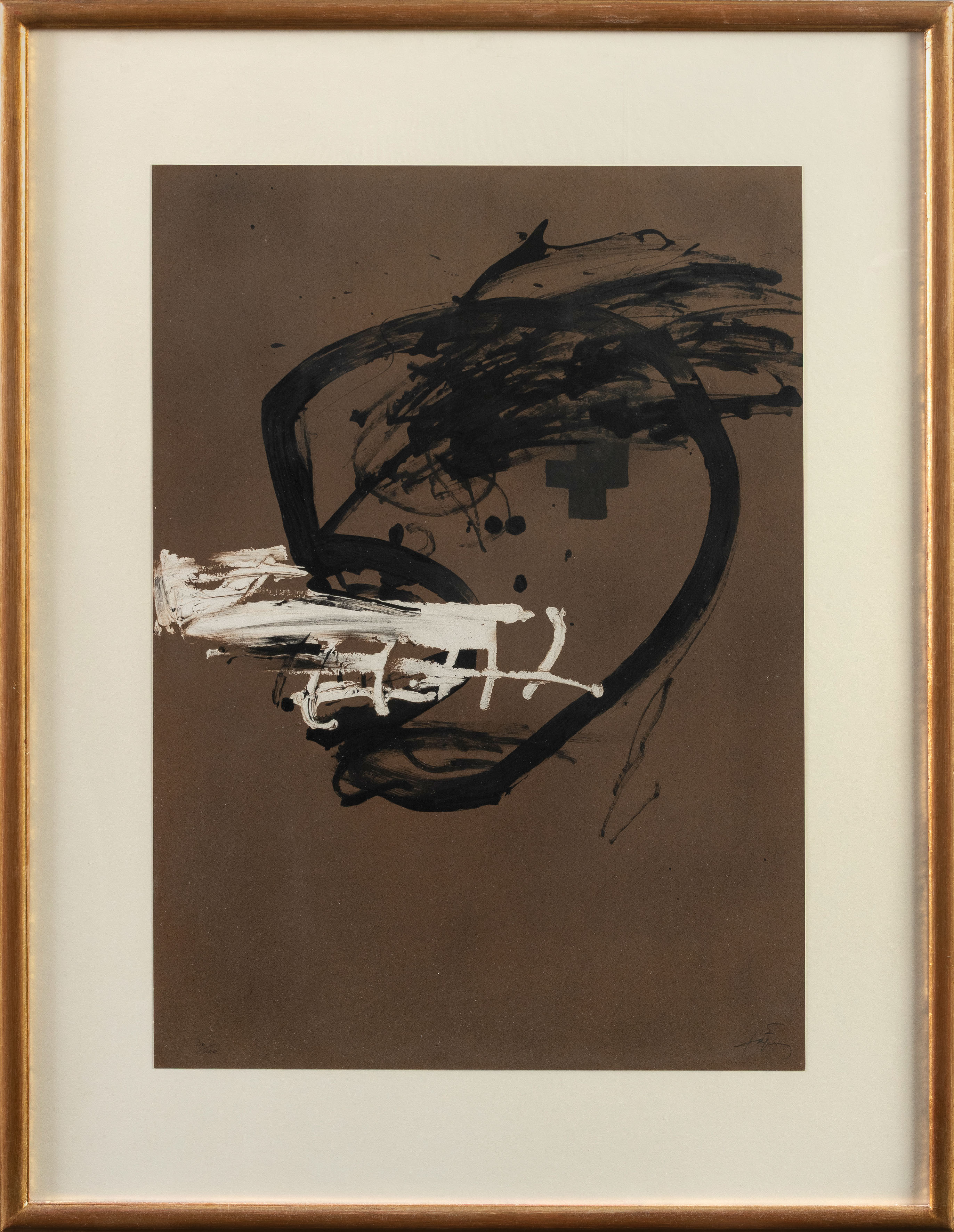 ANTONI TÀPIES (Barcelona 1923-2012)
"Chicago". 1983 
Litografía sobre papel verjurado...