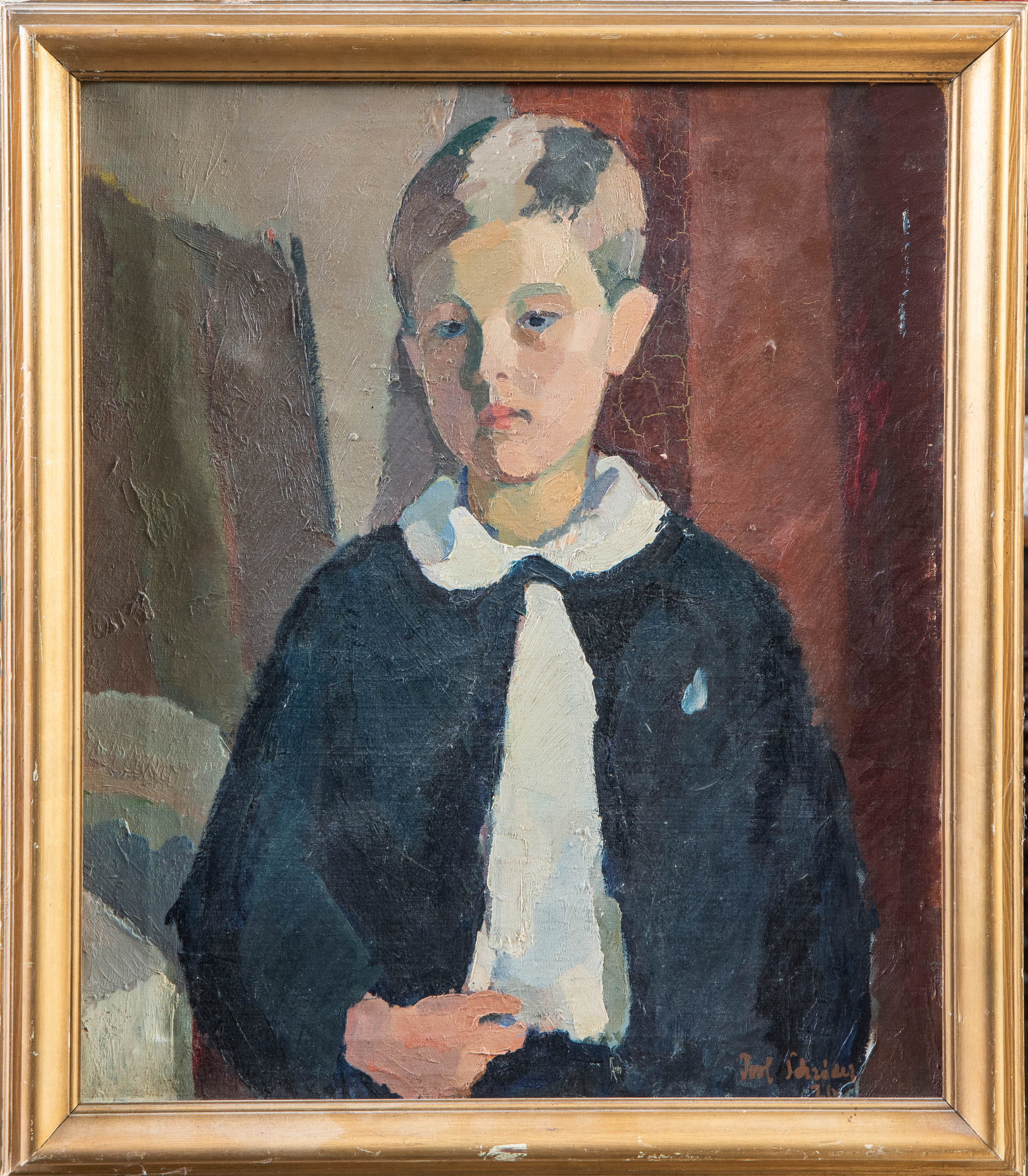 POVL SCHROEDER (Dinamarca, 1894-1957)
“Retrato de Niels Lindhard”
1926
Óleo sobre lienzo.
Medidas:...