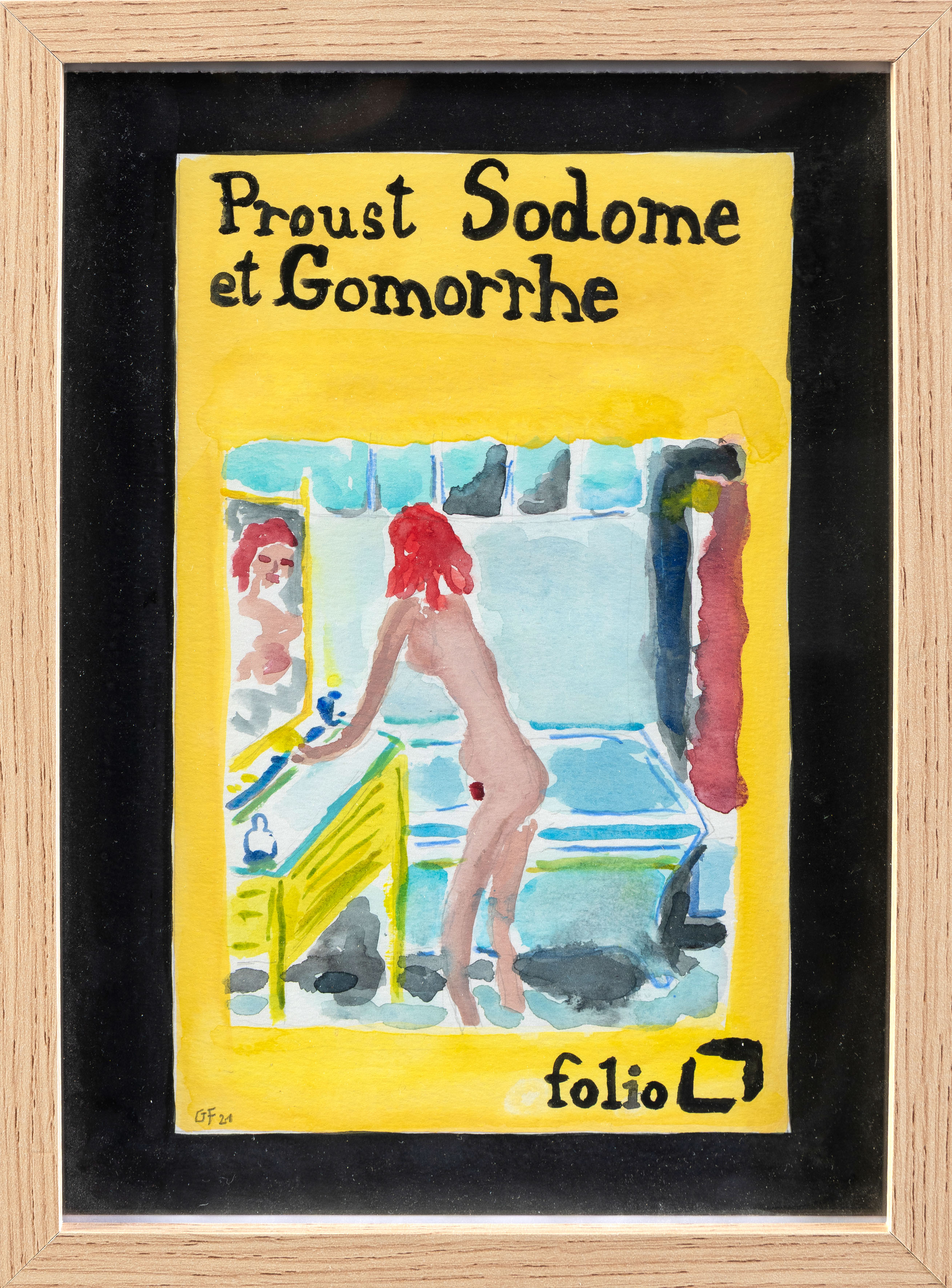 FRANK GABARROU (Montmorency, París 1993)
"Proust Sodome et Gomorrhe". 2021
Gouache sobre...