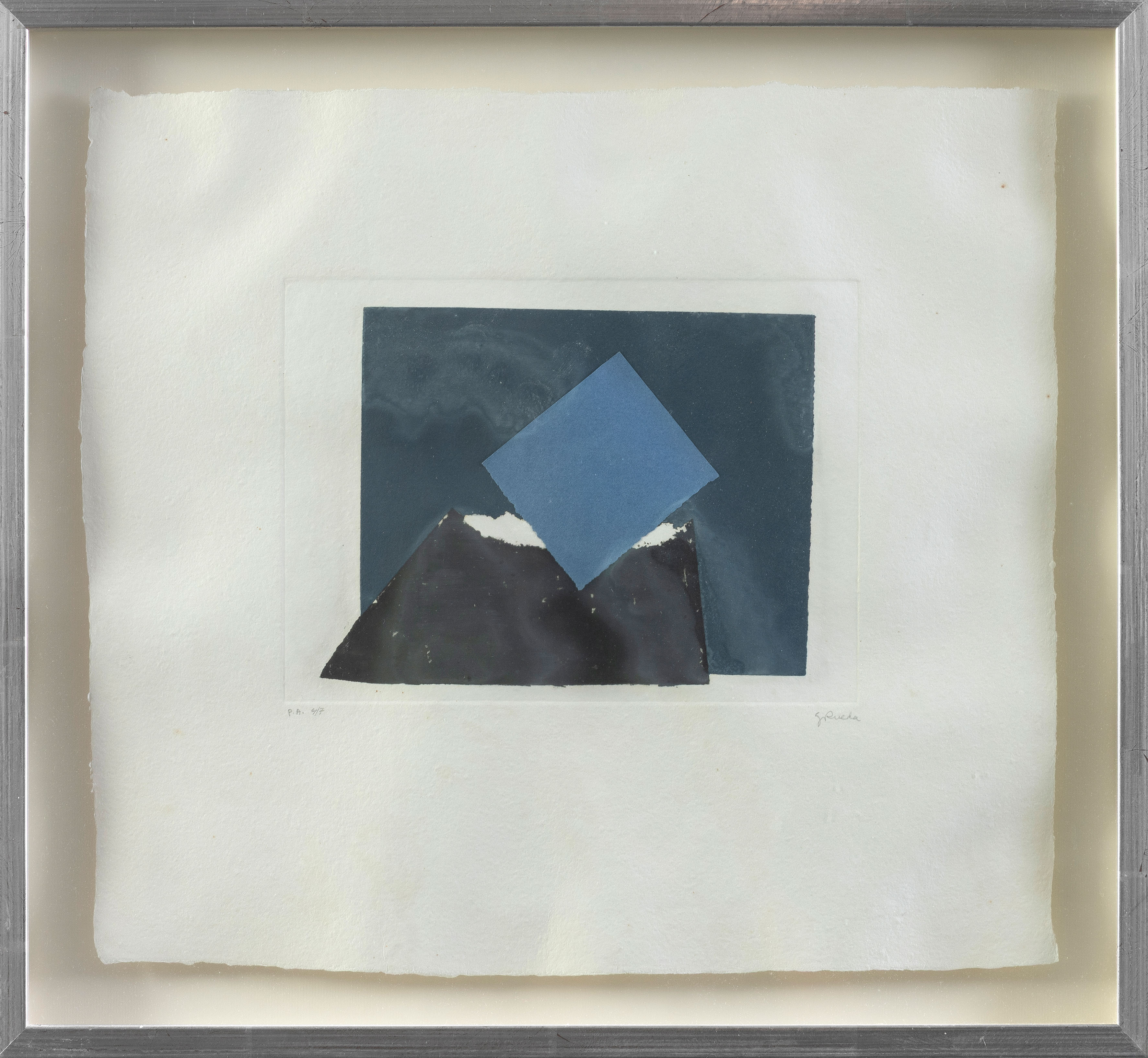 GERARDO RUEDA (Madrid 1926-1996)
"Geografías superpuestas II". 1991
Collage de recortes de...