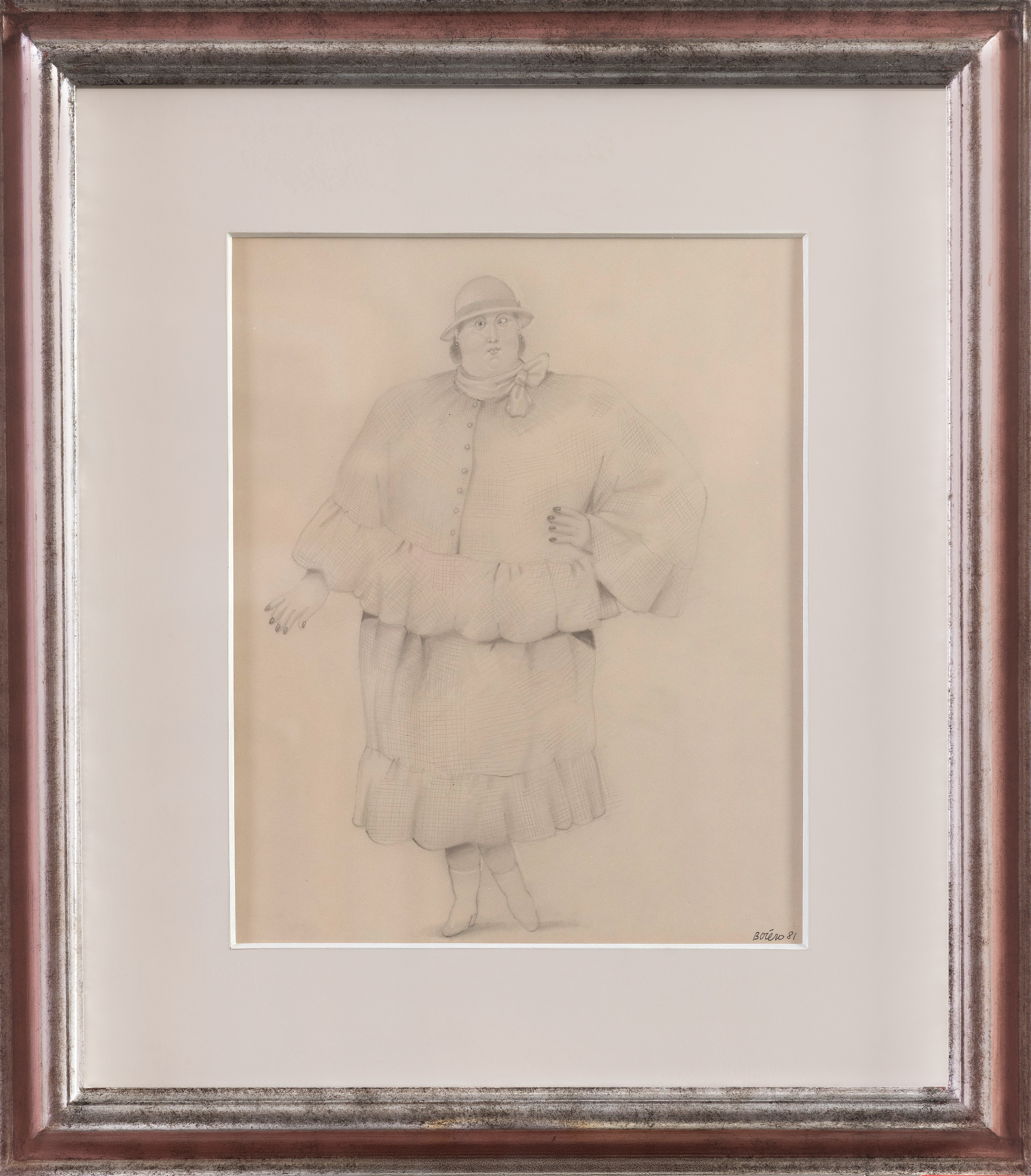 FERNANDO BOTERO (Medellín 1932-Mónaco 2023)
"Modelo de Lanvin". 1981
Dibujo a lápiz sobre...