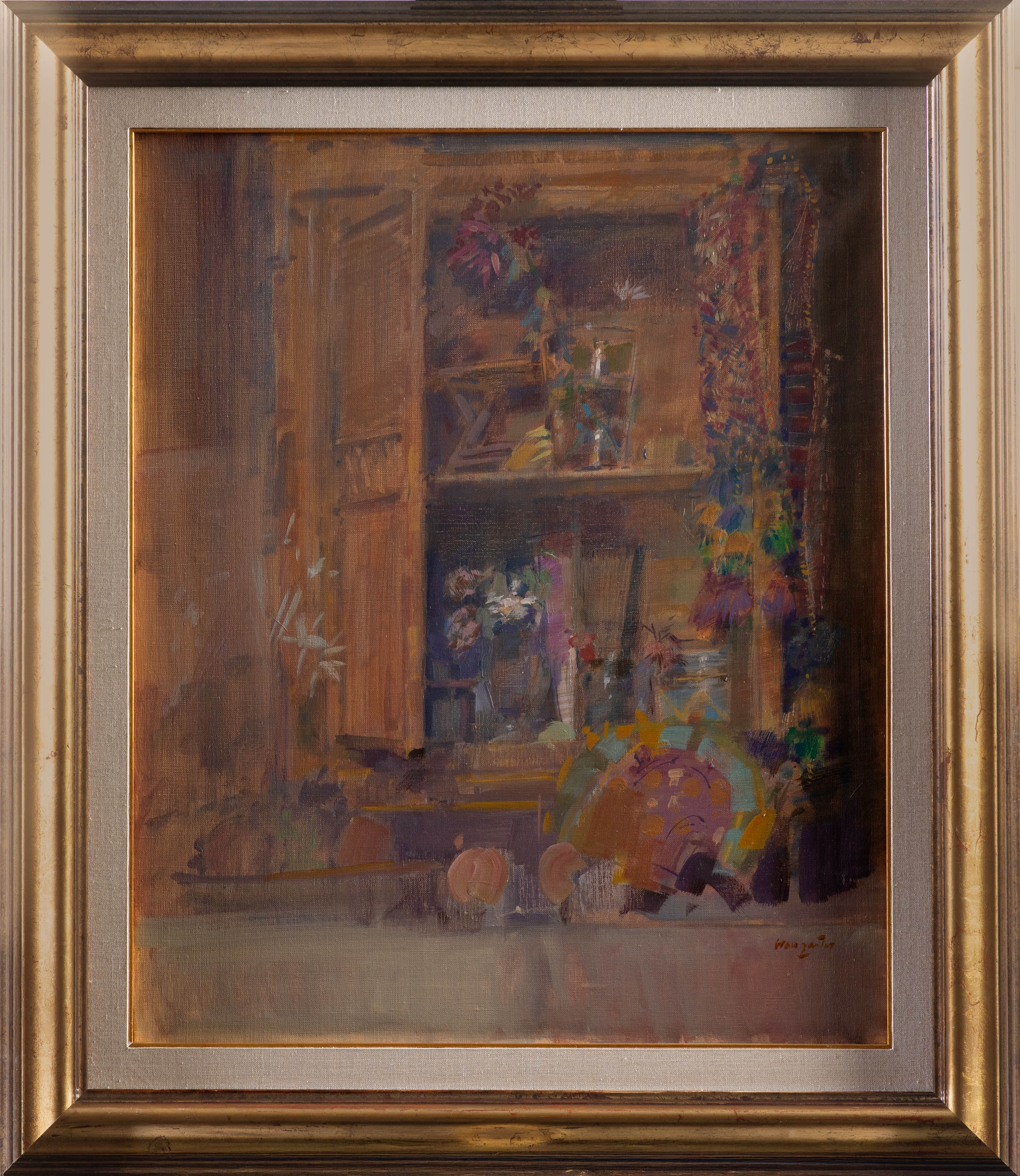 JULIÁN GRAU SANTOS (Canfranc 1937)
"La Alacena". 1985
Óleo sobre lienzo
Firmado
También al dorso...