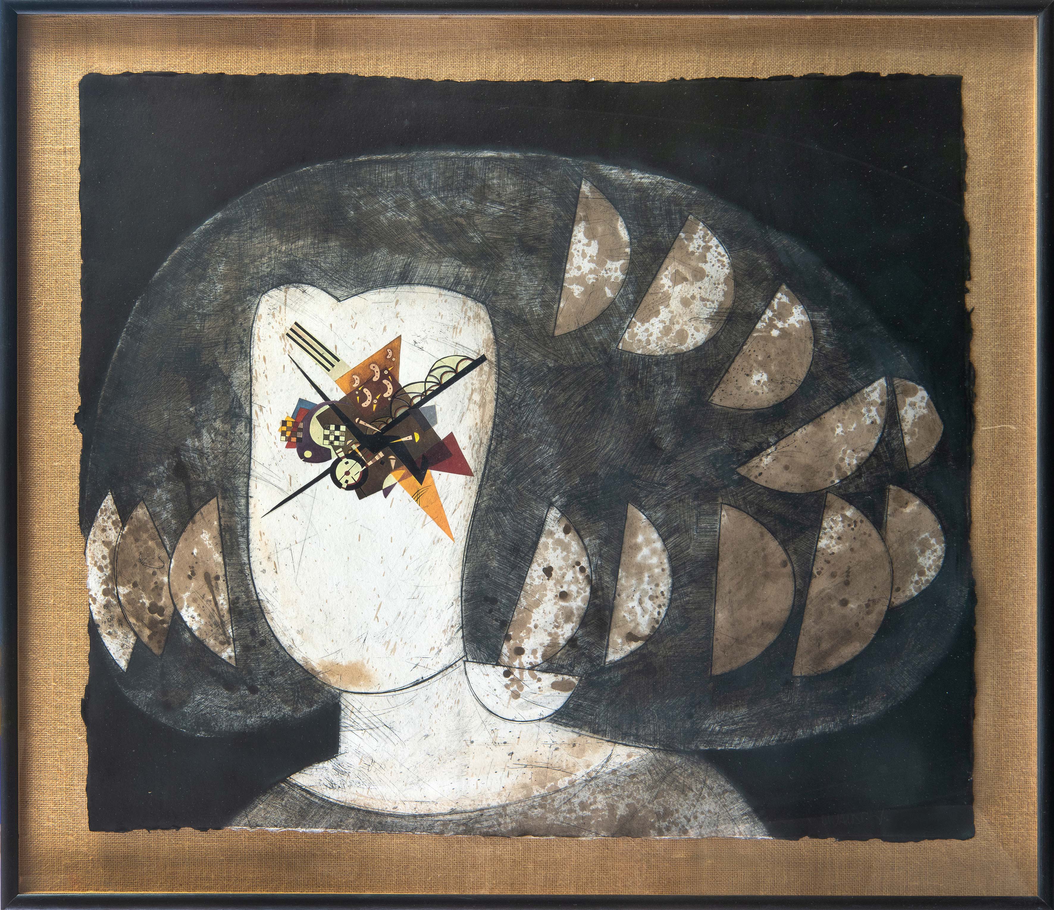 MANOLO VALDÉS (Valencia 1942)
"Mariana de Austria"
Aguafuerte y collage sobre papel
Firmado a...
