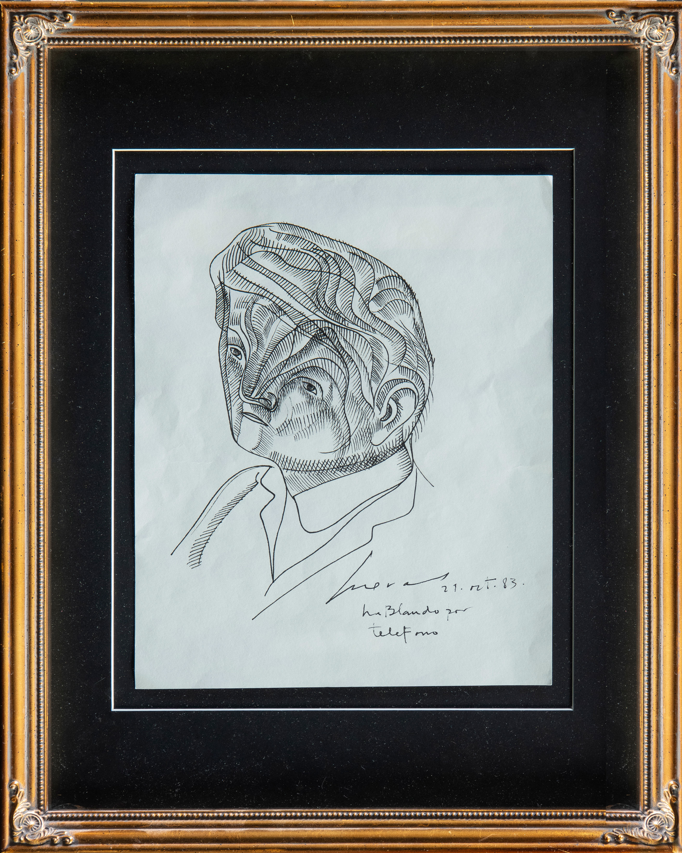 JOSÉ LUIS CUEVAS (Ciudad de México 1931-2017)
"Ha hablado por teléfono". 1983
Tinta sobre...