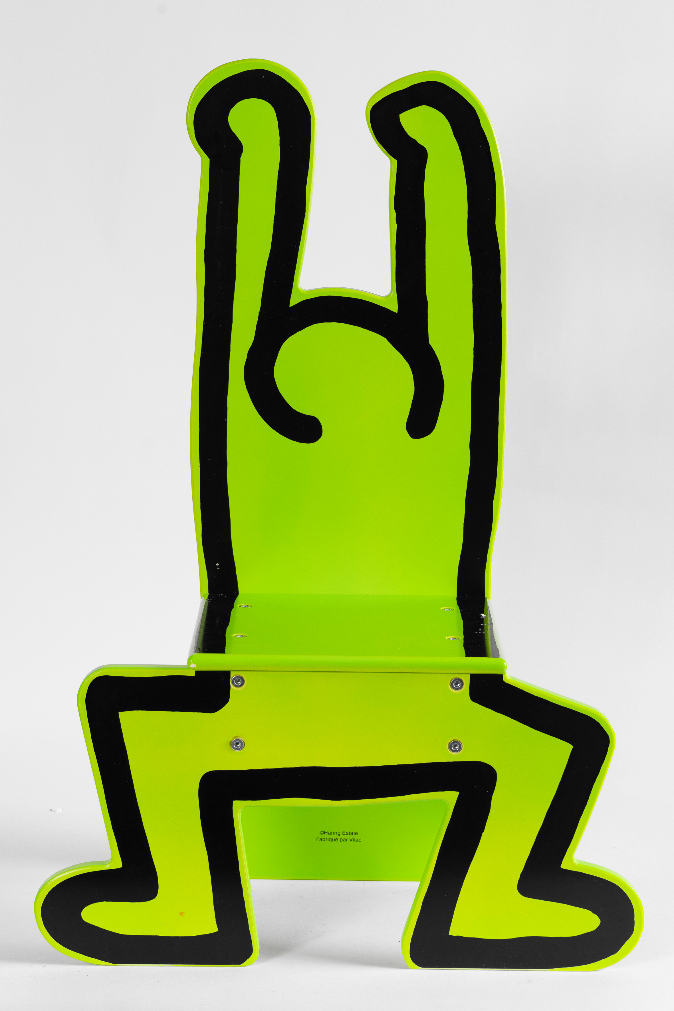 AFTER KEITH HARING (Reading, Estados Unidos 1958-Nueva York 1990)
"Green". 1992
Silla...