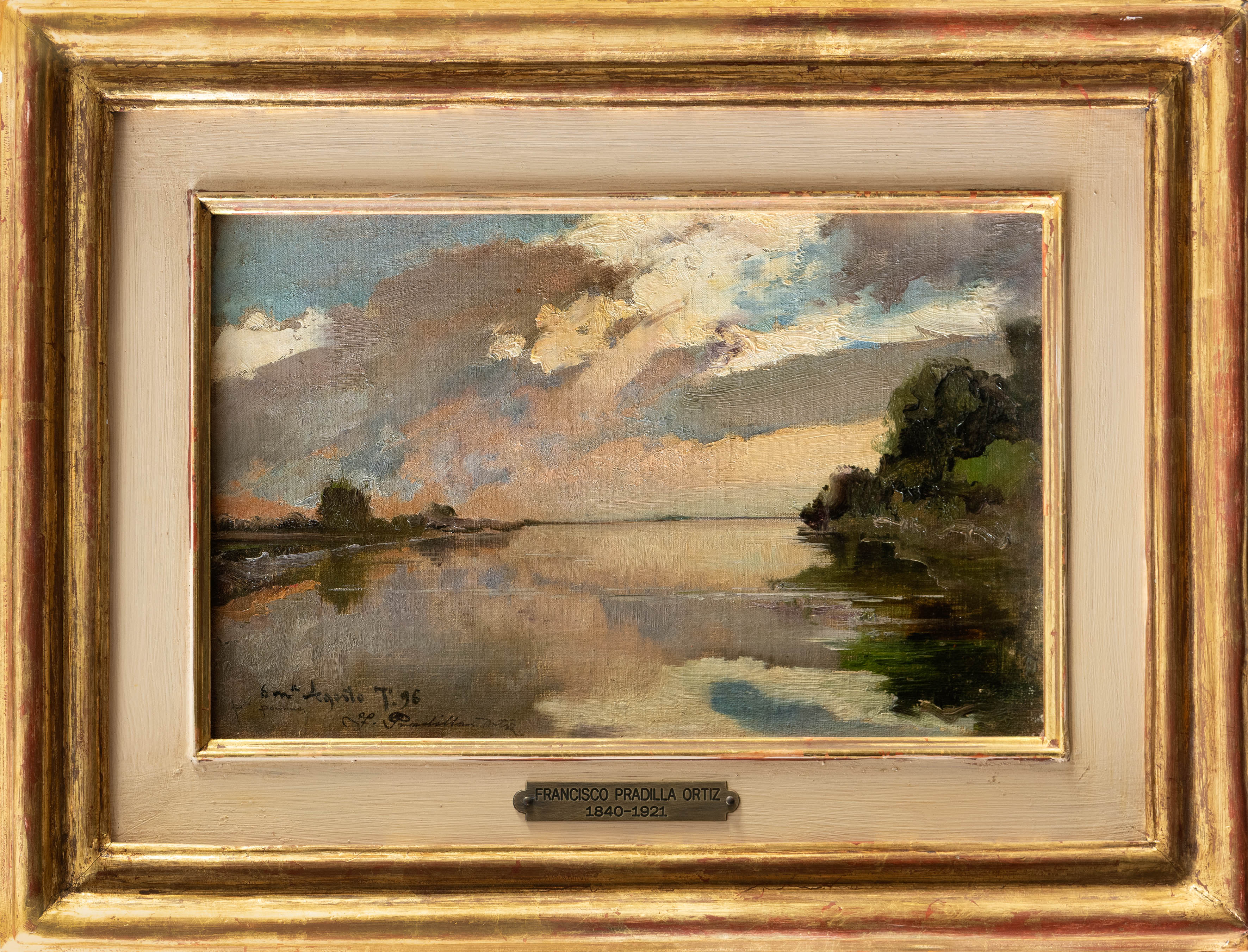 FRANCISCO PRADILLA Y ORTIZ (Villanueva de Gállego, 1848-Madrid, 1921)
Laguna Pontina de...