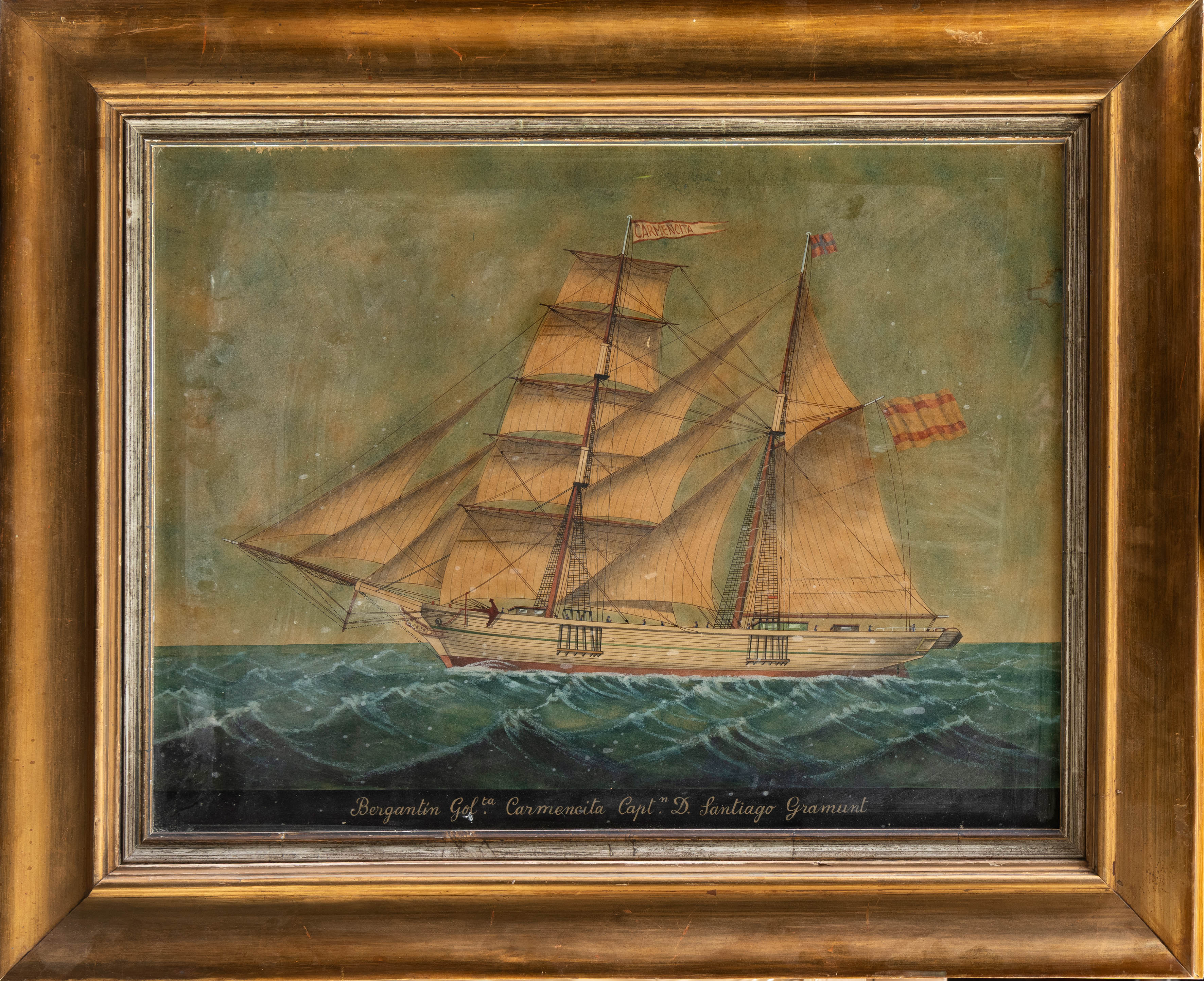JOSÉ PINEDA GUERRA (Alicante, 1837-Barcelona, 1907)
Goleta Carmencita
Acuarela sobre...
